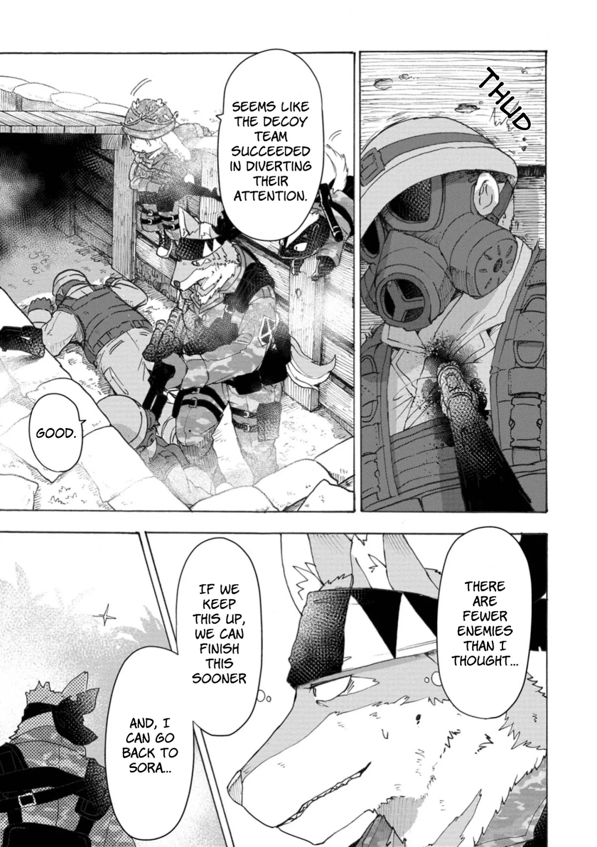 The Wolf Child Sora in the War Zone Chapter 6 page 3 - Chapter 6: The Deadliest Sniper: Part 2