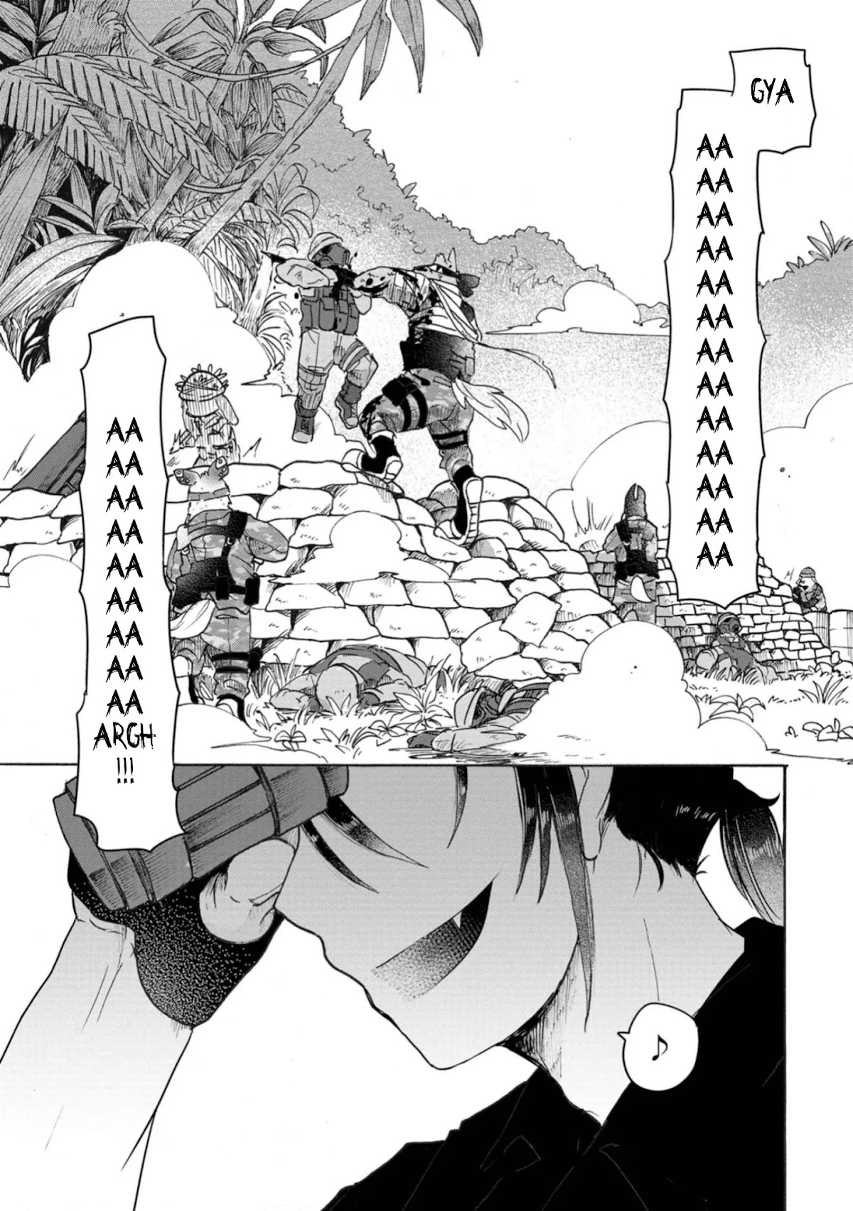 The Wolf Child Sora in the War Zone Chapter 6 page 35 - Chapter 6: The Deadliest Sniper: Part 2