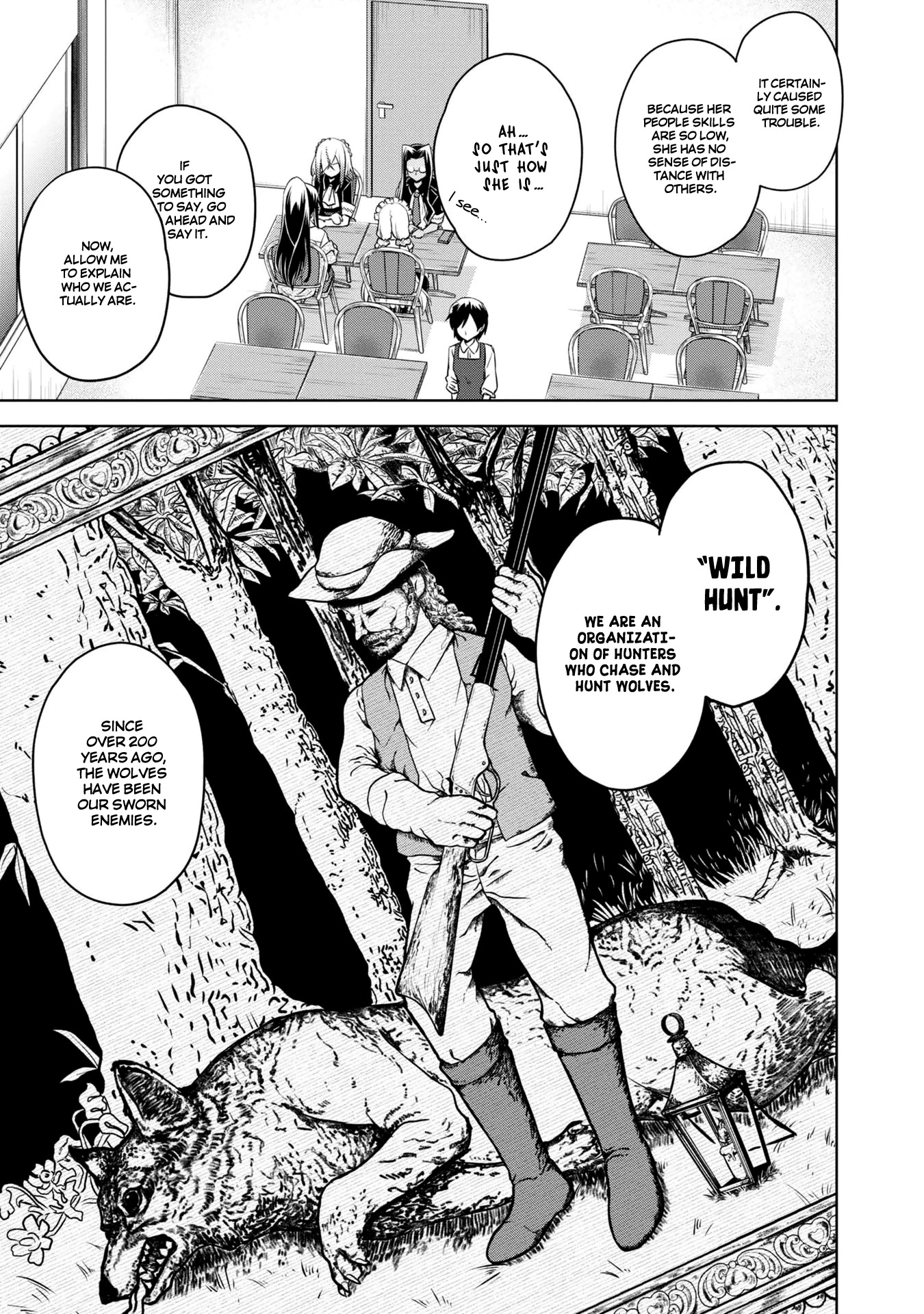 The Wolf in Love and Mille-Feuille Chapter 3 page 14 - Chapter 3: Märchen 3: The Garnet hunter