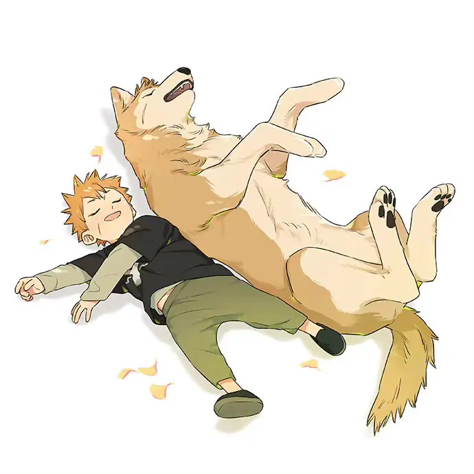 The Wolf That Picked Something Up Chapter 95.5 page 3 - Chapter 95.5: (Pictures) Sleeping Kids and Wolves