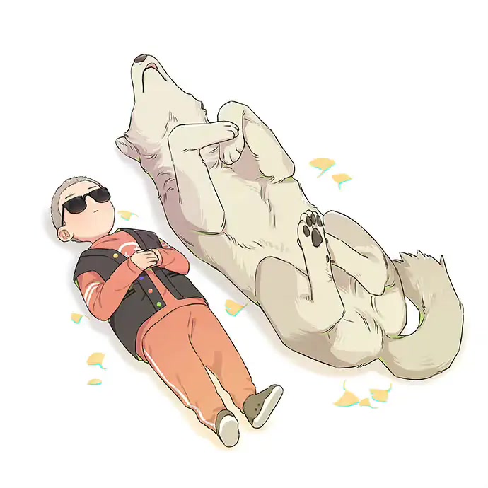 The Wolf That Picked Something Up Chapter 95.5 page 5 - Chapter 95.5: (Pictures) Sleeping Kids and Wolves