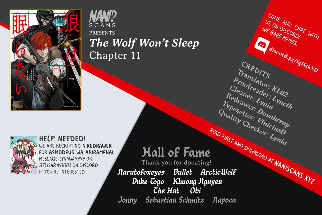 The Wolf Won't Sleep Chapter 11 page 1 - Chapter 11