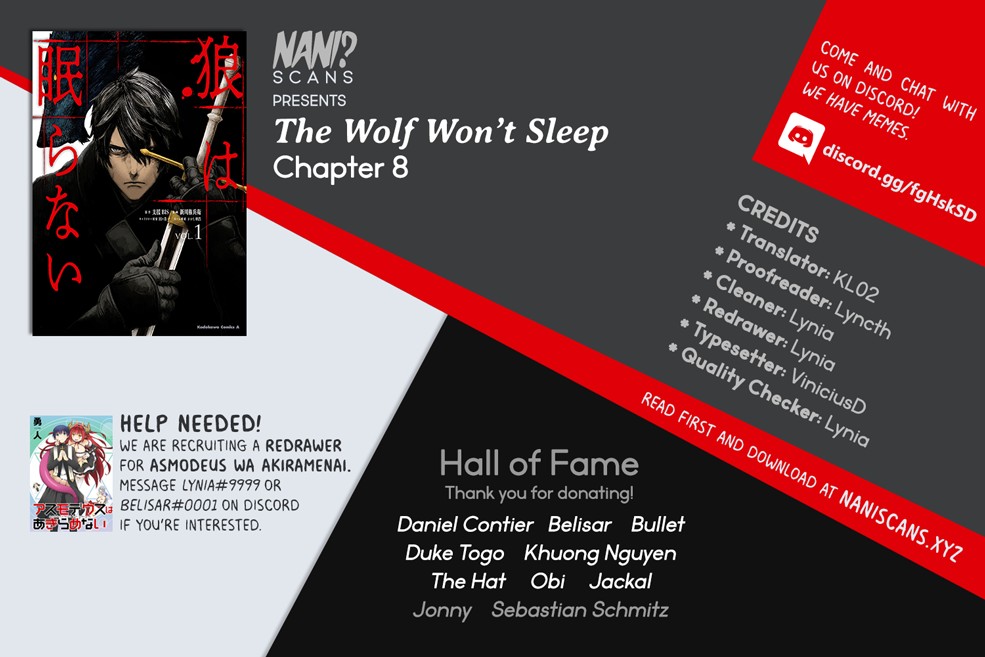 The Wolf Won't Sleep Chapter 8 page 1 - Chapter 8