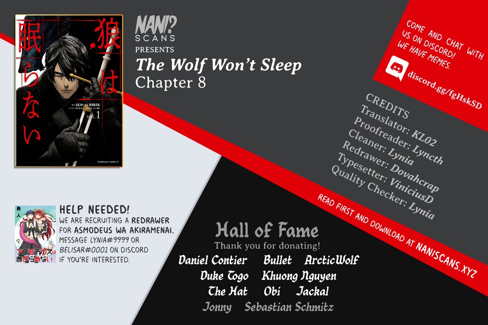 The Wolf Won't Sleep Chapter 9 page 1 - Chapter 9