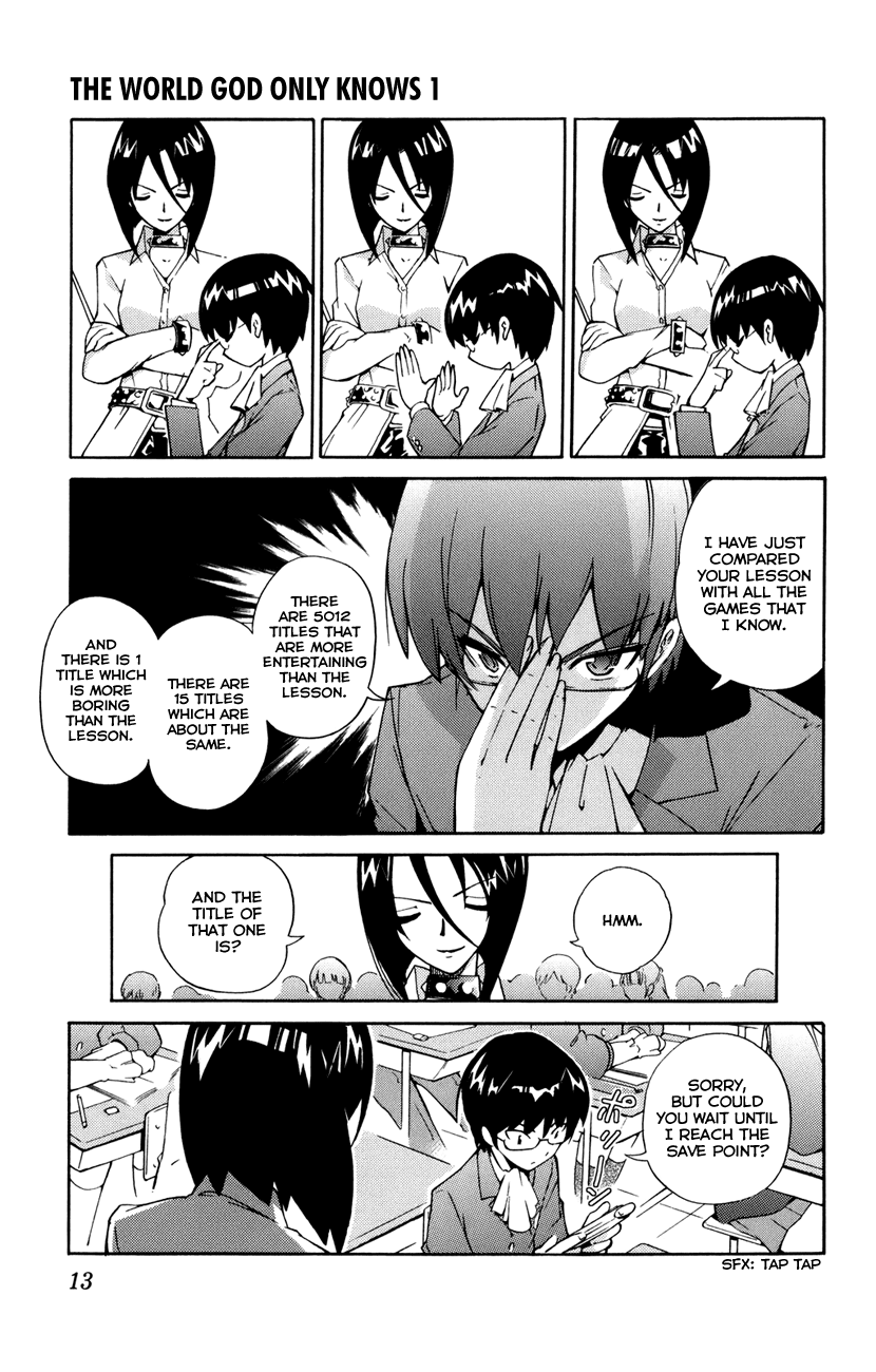 The World God Only Knows Chapter 1 page 13 - Chapter 1: Love Makes the World Go 'Round
