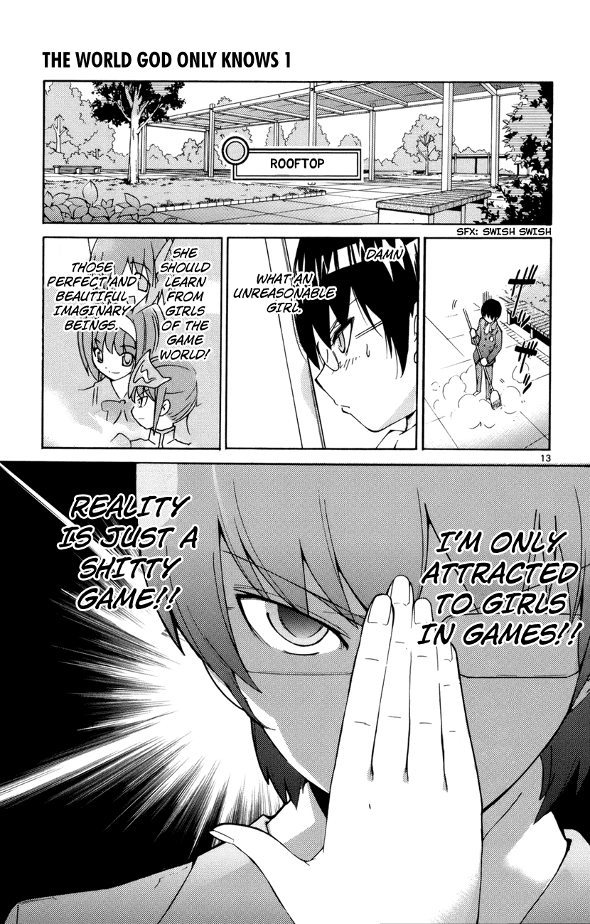 The World God Only Knows Chapter 1 page 17 - Chapter 1: Love Makes the World Go 'Round