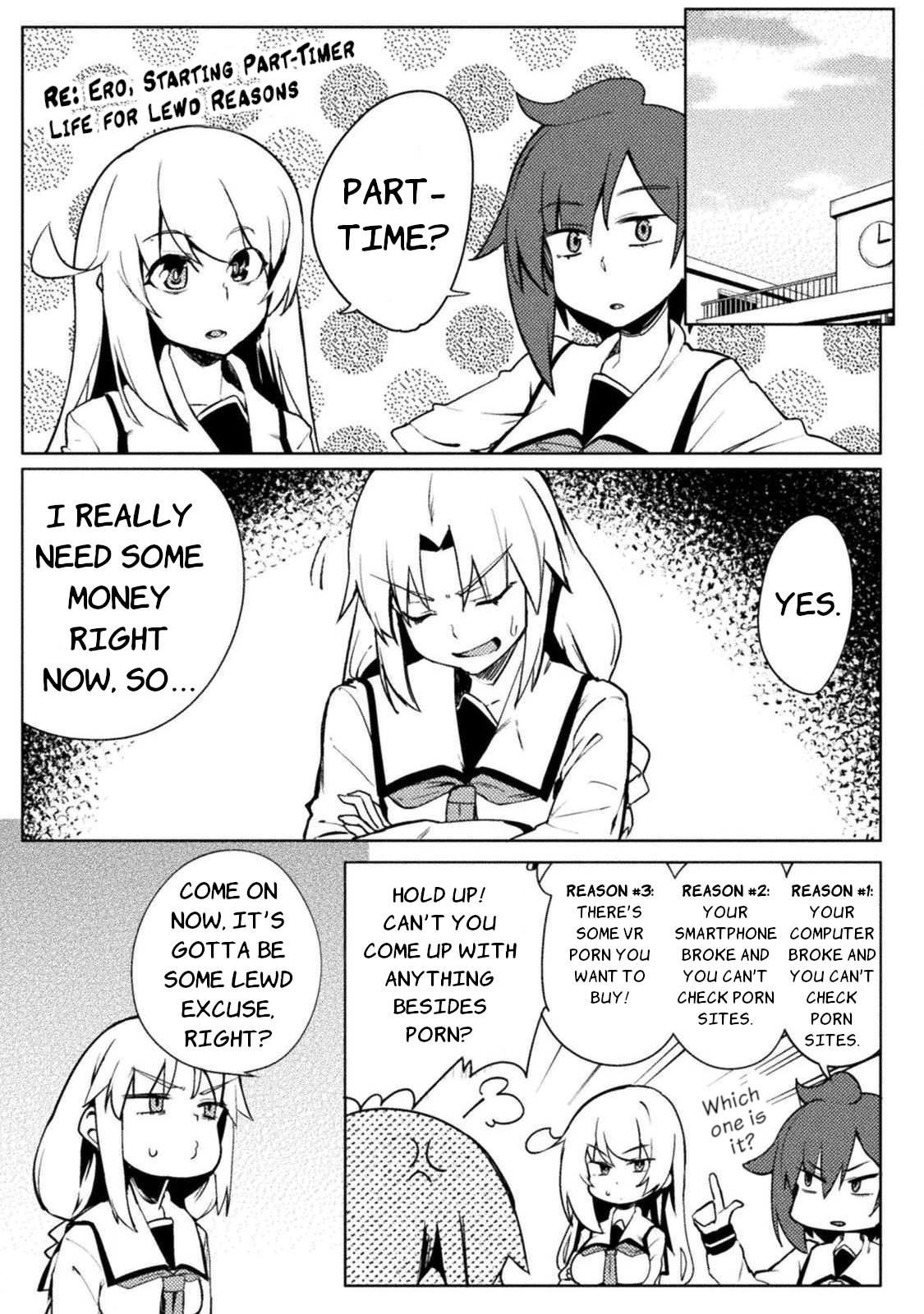 The World of Moral Reversal Chapter 20 page 1 - Chapter 20: Re: Ero, Starting Part-Timer Life for Lewd Reasons