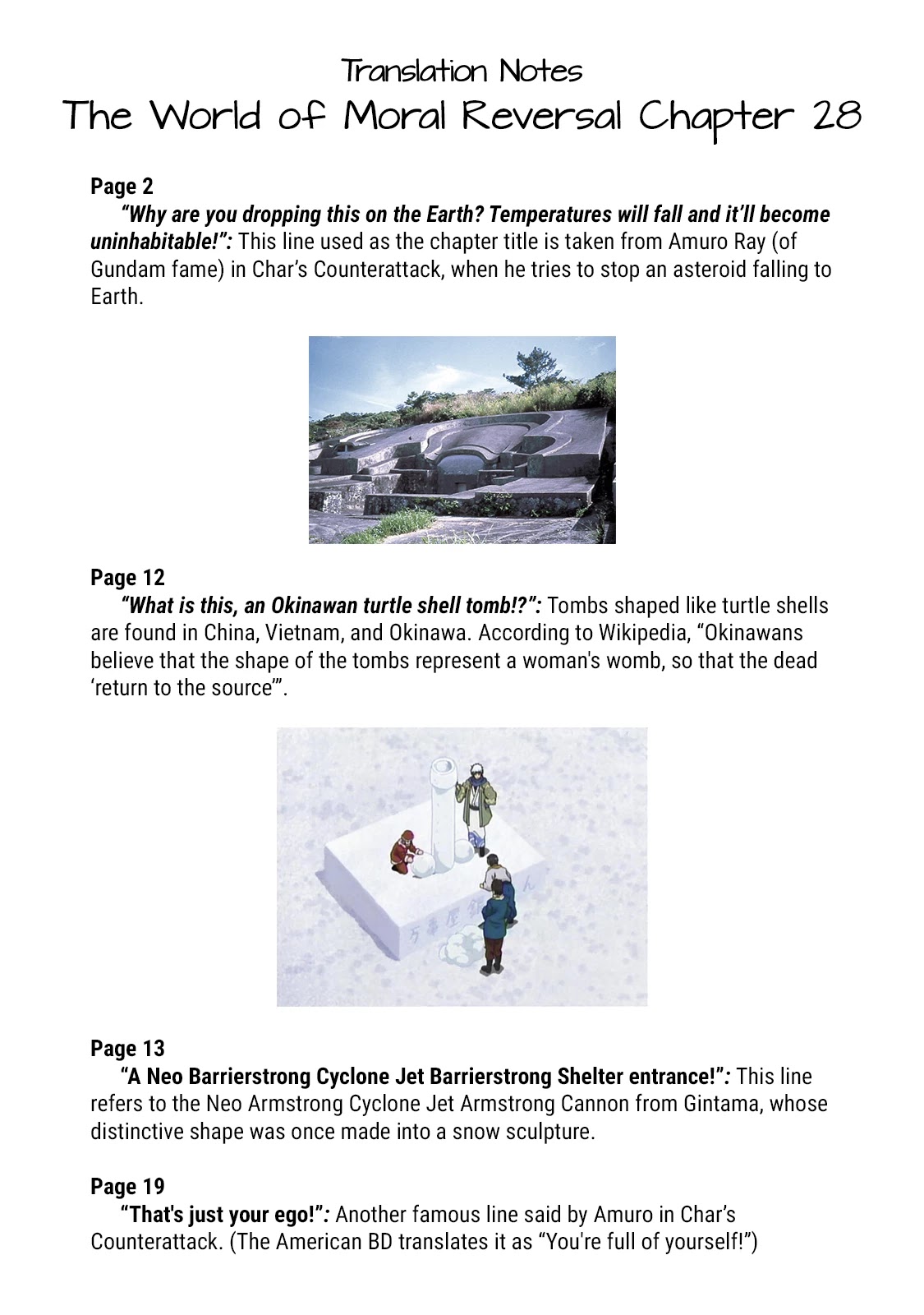 The World of Moral Reversal Chapter 28 page 20 - Chapter 28: Why Are You Dropping This on the Earth? Temperatures Will Fall and It'll Become Uninhabitable!