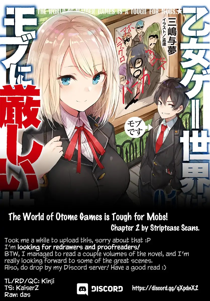The World of Otome Games is Tough for Mobs Chapter 2 page 1 - Chapter 2: Towards Determination