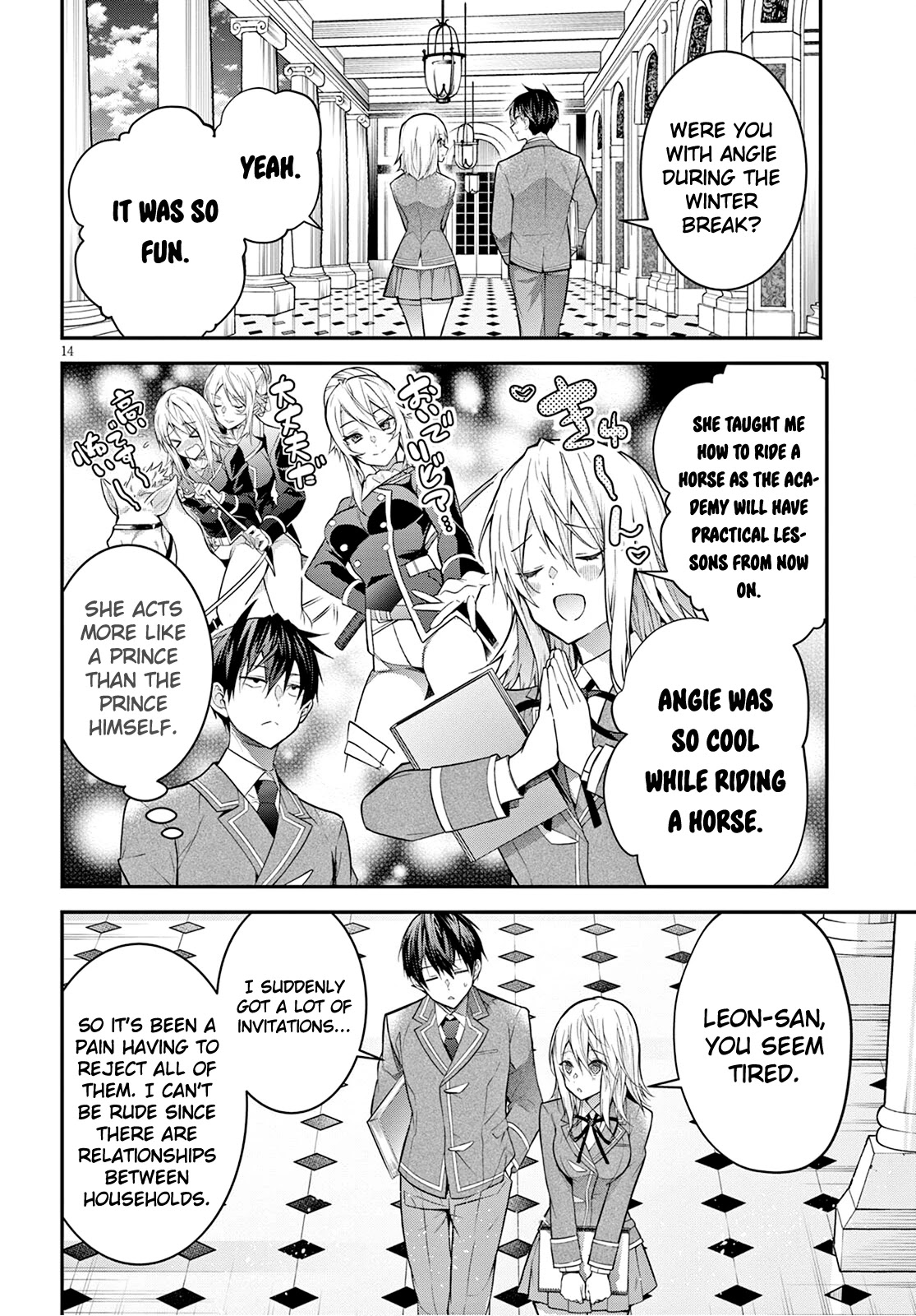 The World of Otome Games is Tough for Mobs Chapter 39 page 14 - Chapter 39: The Saint’s Bodyguard