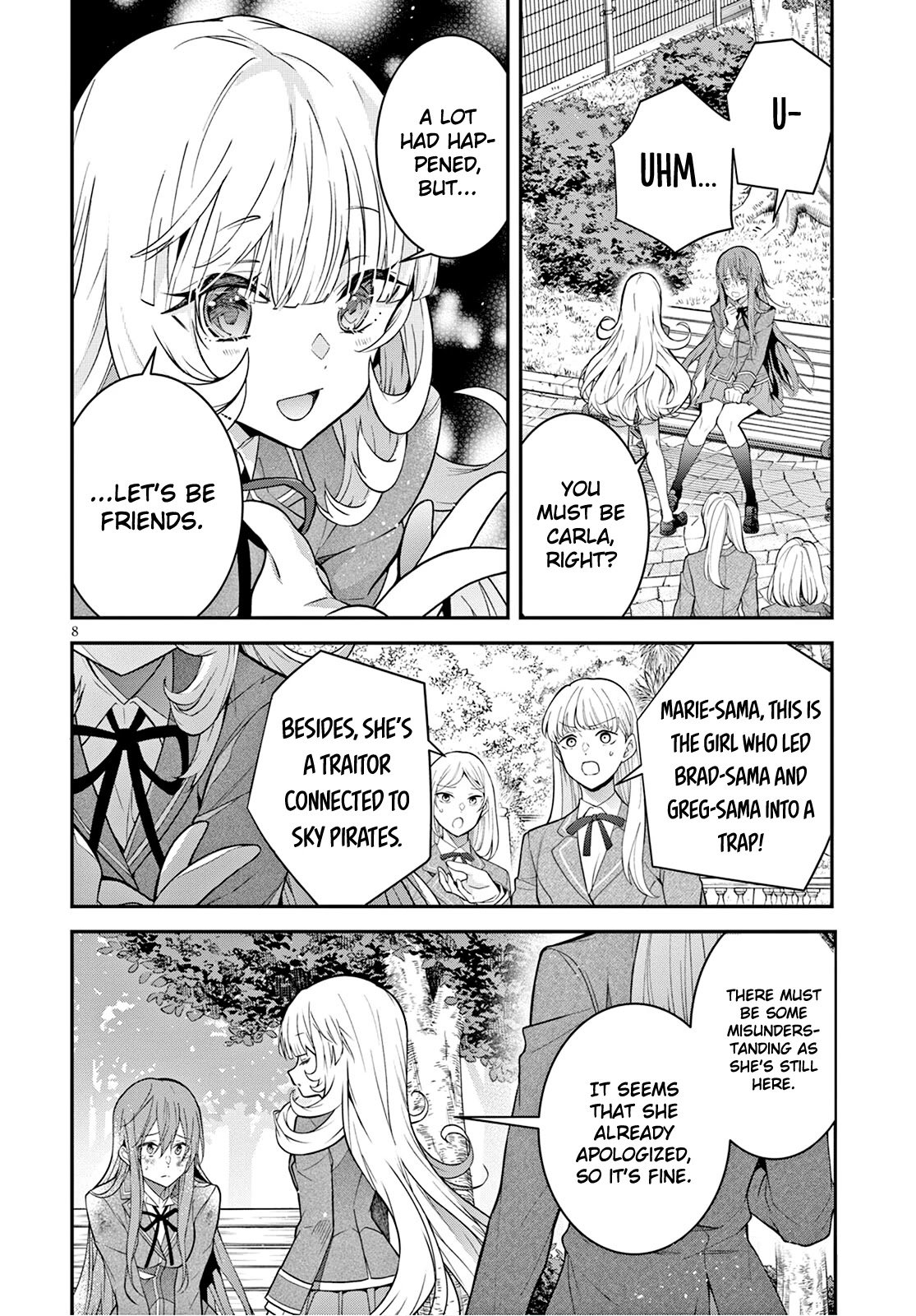 The World of Otome Games is Tough for Mobs Chapter 39 page 8 - Chapter 39: The Saint’s Bodyguard
