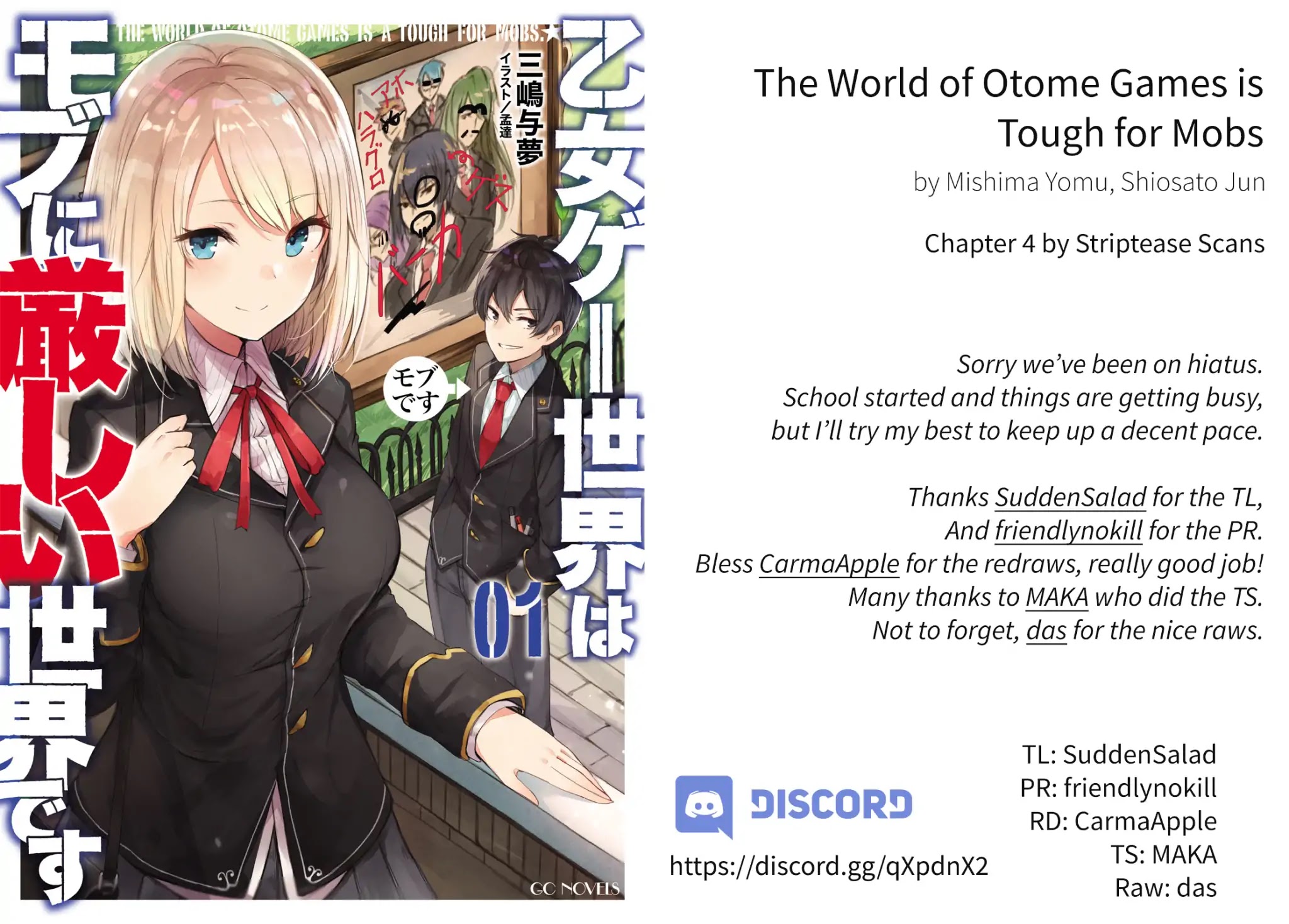 The World of Otome Games is Tough for Mobs Chapter 4 page 1 - Chapter 4: Enrollment