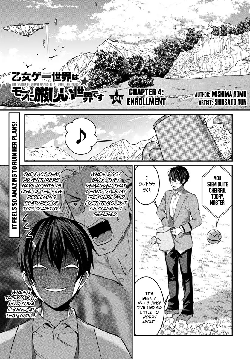 The World of Otome Games is Tough for Mobs Chapter 4 page 2 - Chapter 4: Enrollment