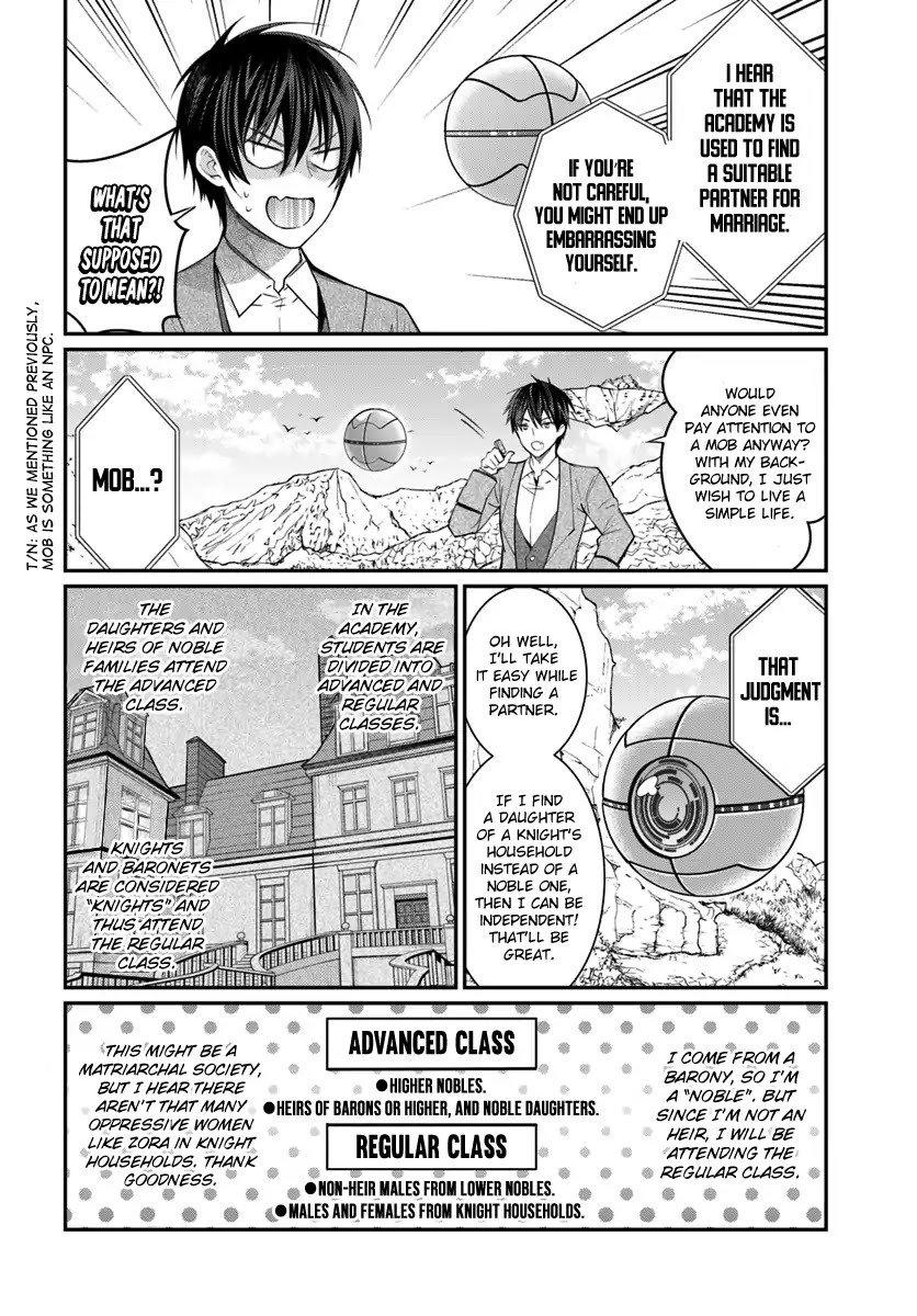 The World of Otome Games is Tough for Mobs Chapter 4 page 5 - Chapter 4: Enrollment