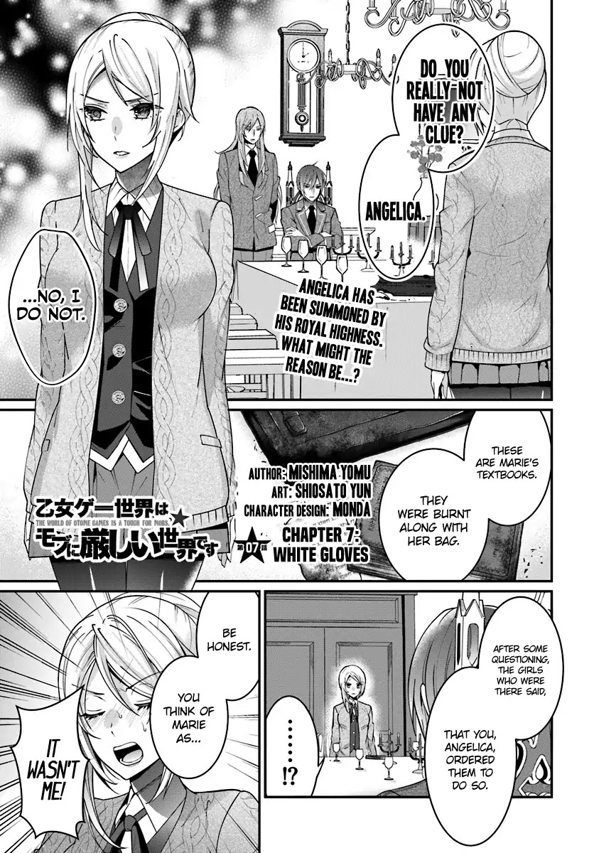 The World of Otome Games is Tough for Mobs Chapter 7 page 2 - Chapter 7: White Gloves