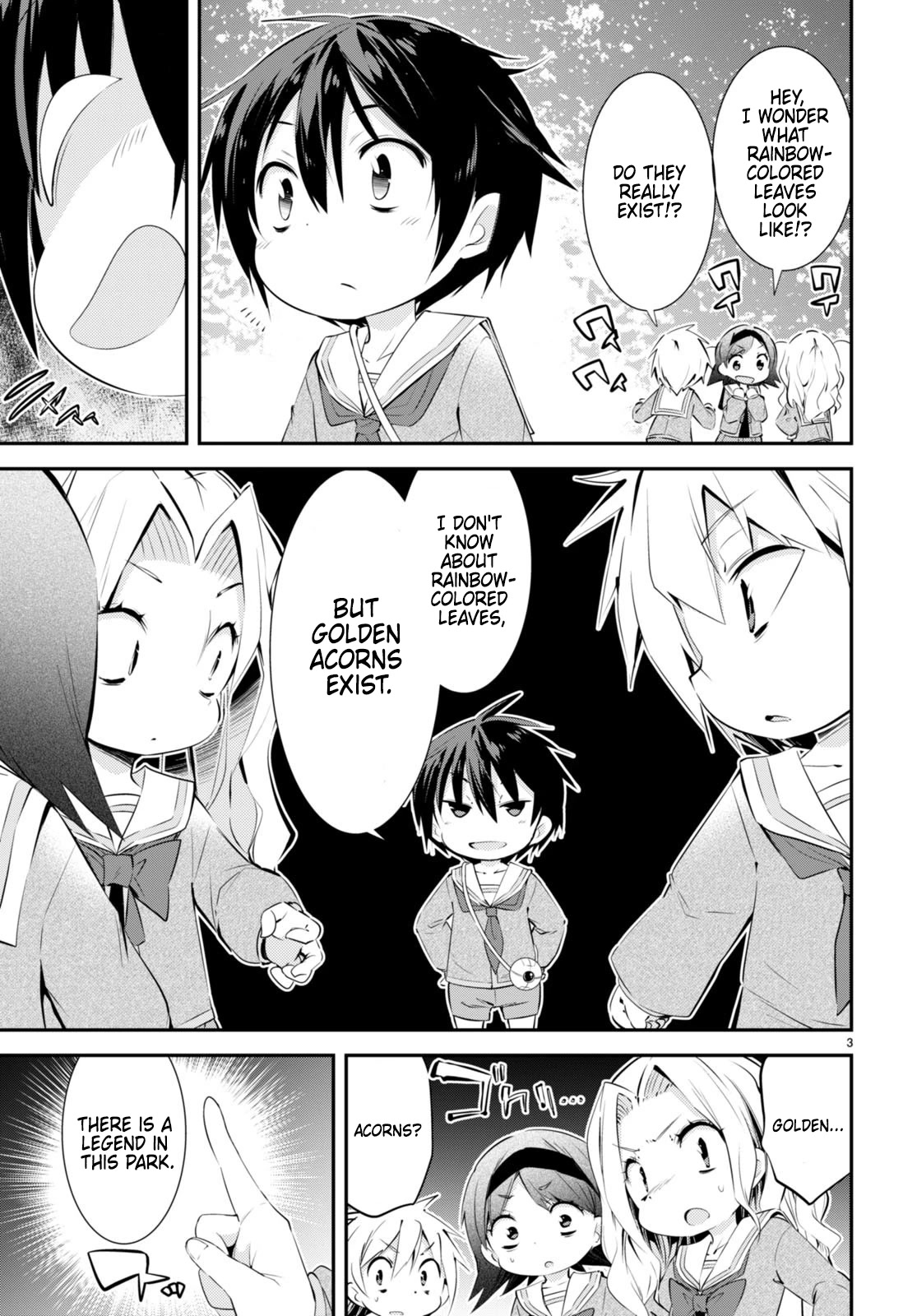The World of Otome Games Kindergarten is Tough for Mobs Chapter 10 page 3 - Chapter 10: Leaf Picking Full of Dreams