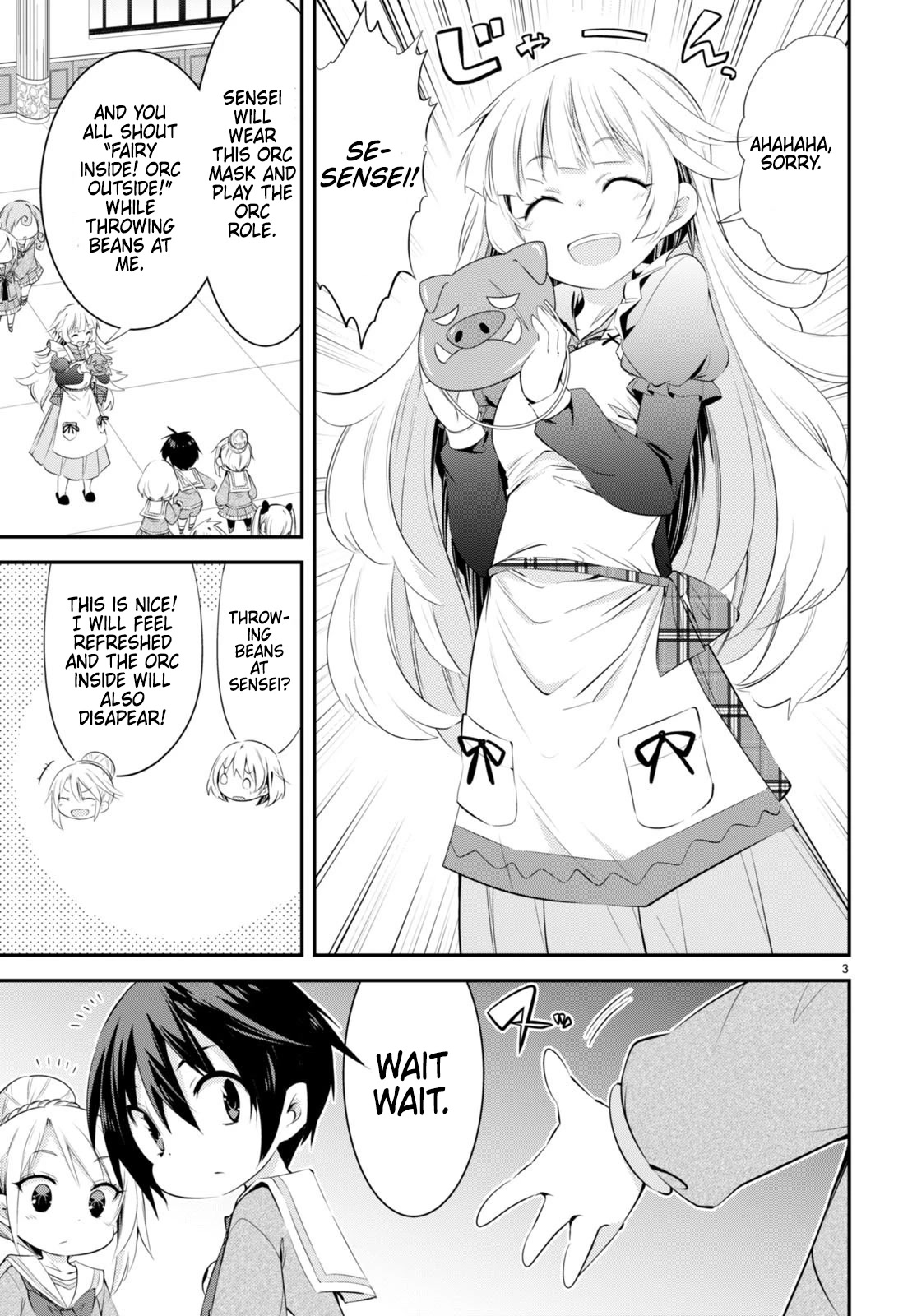 The World of Otome Games Kindergarten is Tough for Mobs Chapter 12 page 3 - Chapter 12: First Mamemaki, Orcs!