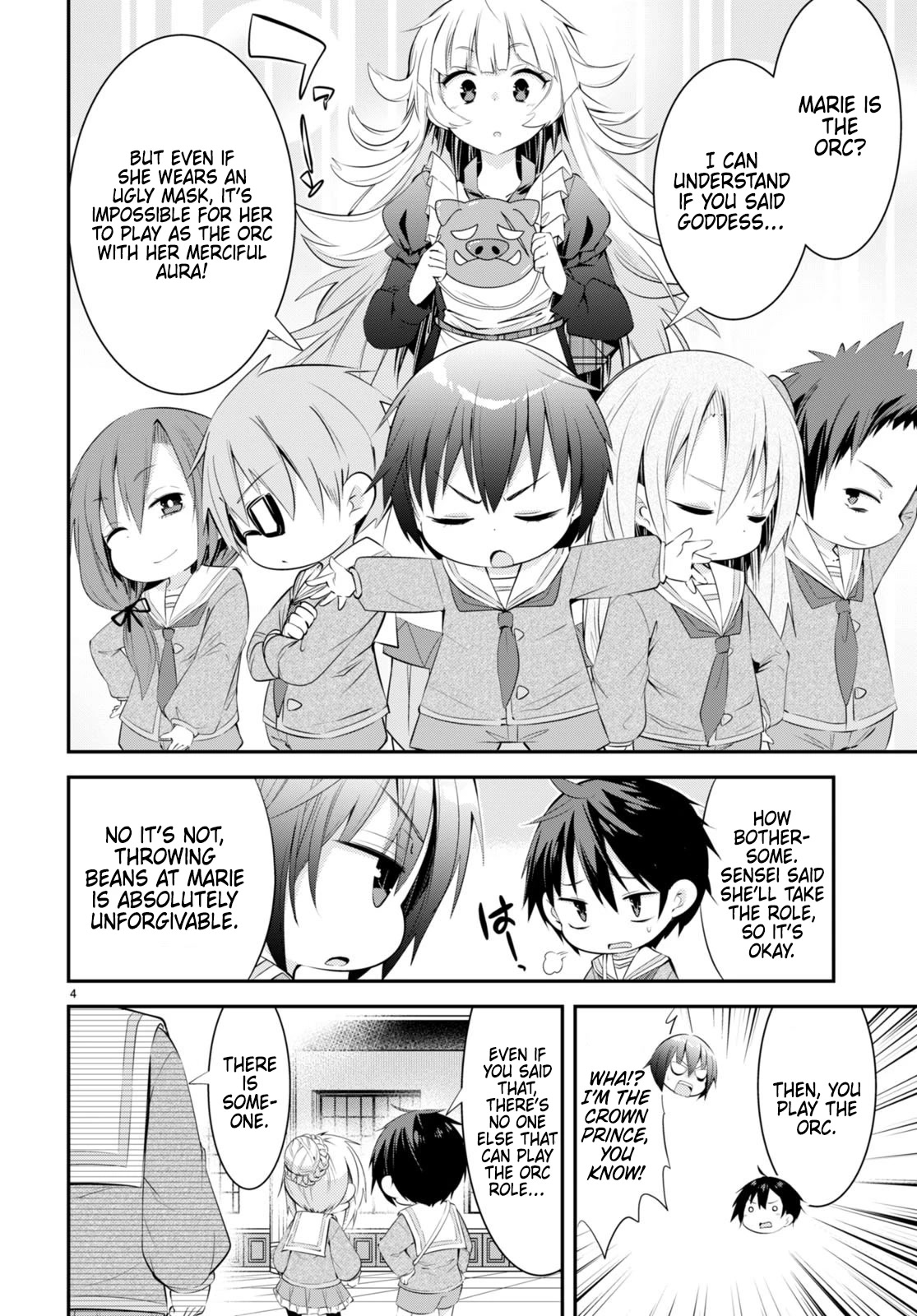 The World of Otome Games Kindergarten is Tough for Mobs Chapter 12 page 4 - Chapter 12: First Mamemaki, Orcs!