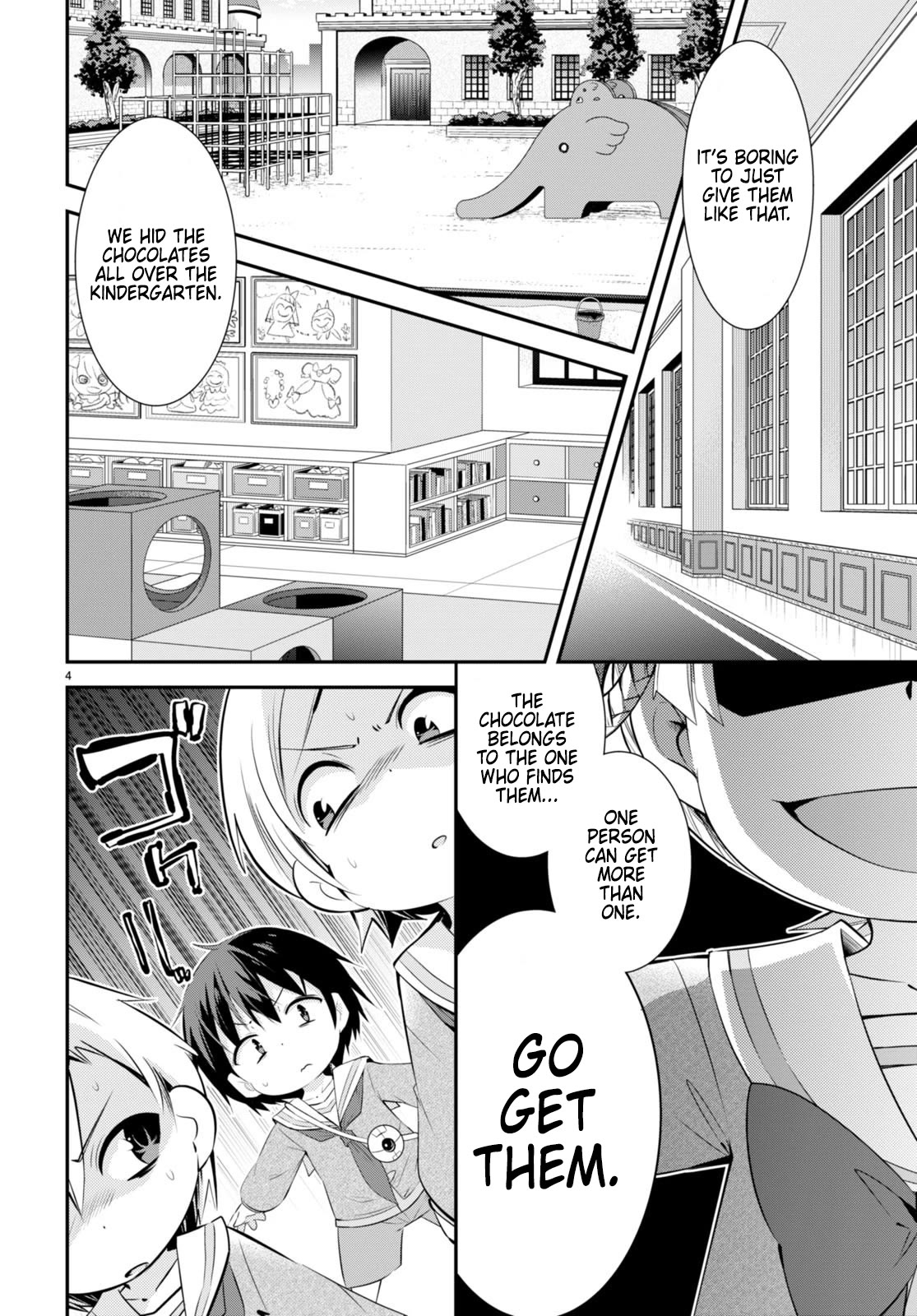 The World of Otome Games Kindergarten is Tough for Mobs Chapter 13 page 4 - Chapter 13: Battle for Chocolate Treasure