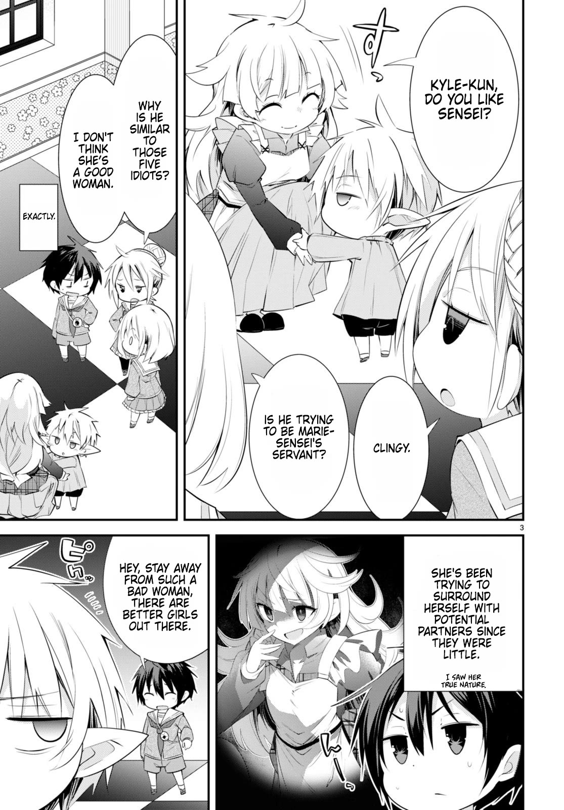 The World of Otome Games Kindergarten is Tough for Mobs Chapter 15 page 3 - Chapter 15: For the Girls only! Gathering of servants