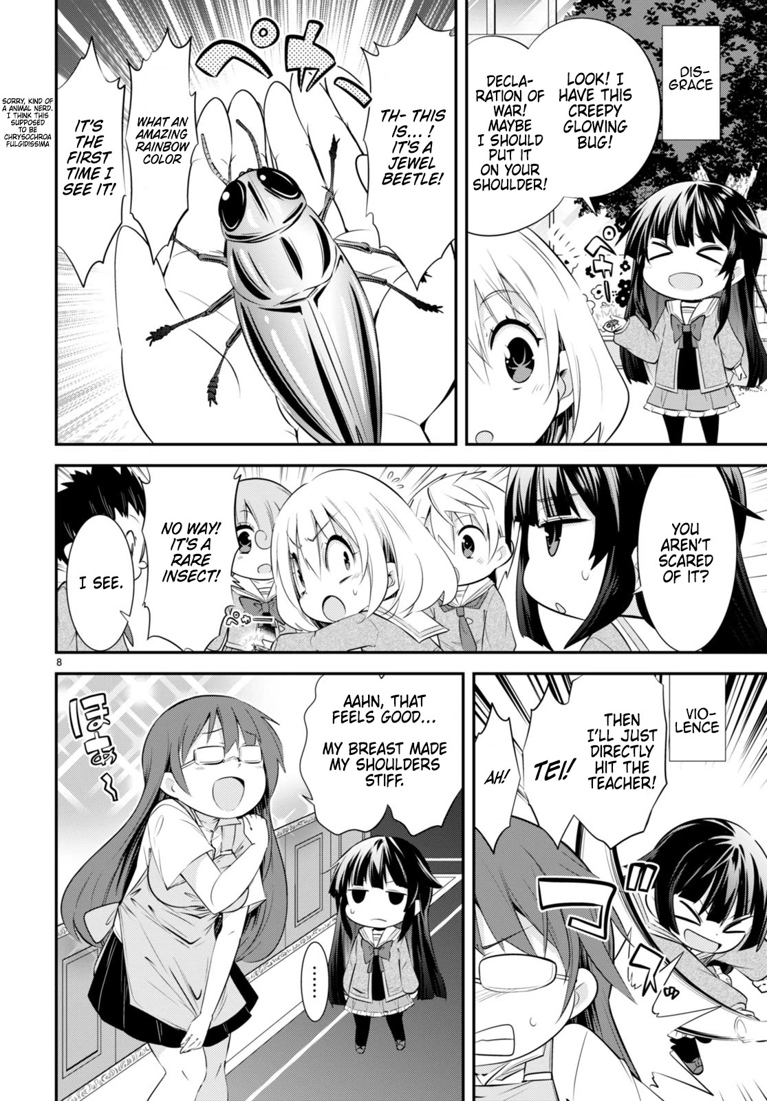 The World of Otome Games Kindergarten is Tough for Mobs Chapter 17 page 8 - Chapter 17: Declaration of war! The transfer student is the evil princess?