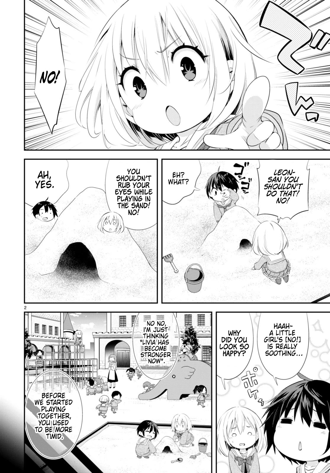 The World of Otome Games Kindergarten is Tough for Mobs Chapter 2 page 3 - Chapter 2: Saint of the Sandbox