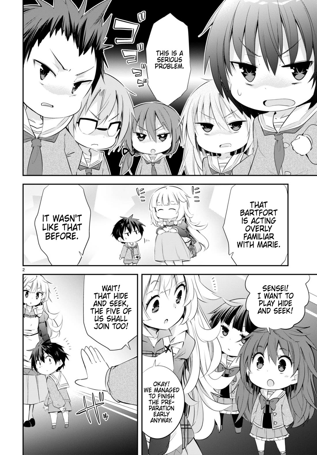 The World of Otome Games Kindergarten is Tough for Mobs Chapter 23 page 2 - Chapter 23: The Five's Jealousy