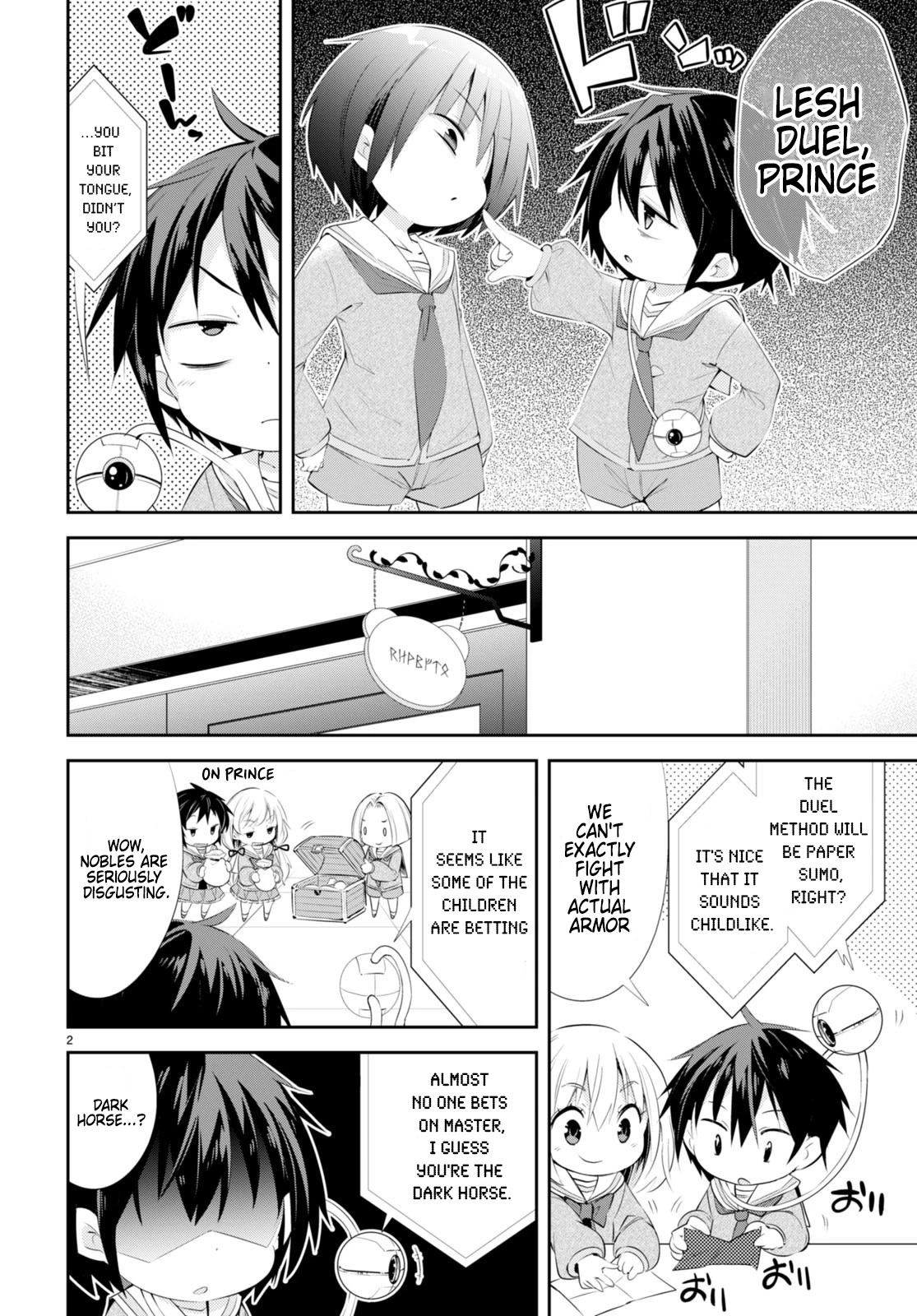 The World of Otome Games Kindergarten is Tough for Mobs Chapter 4 page 2 - Chapter 4: Duel! Paper Armor!