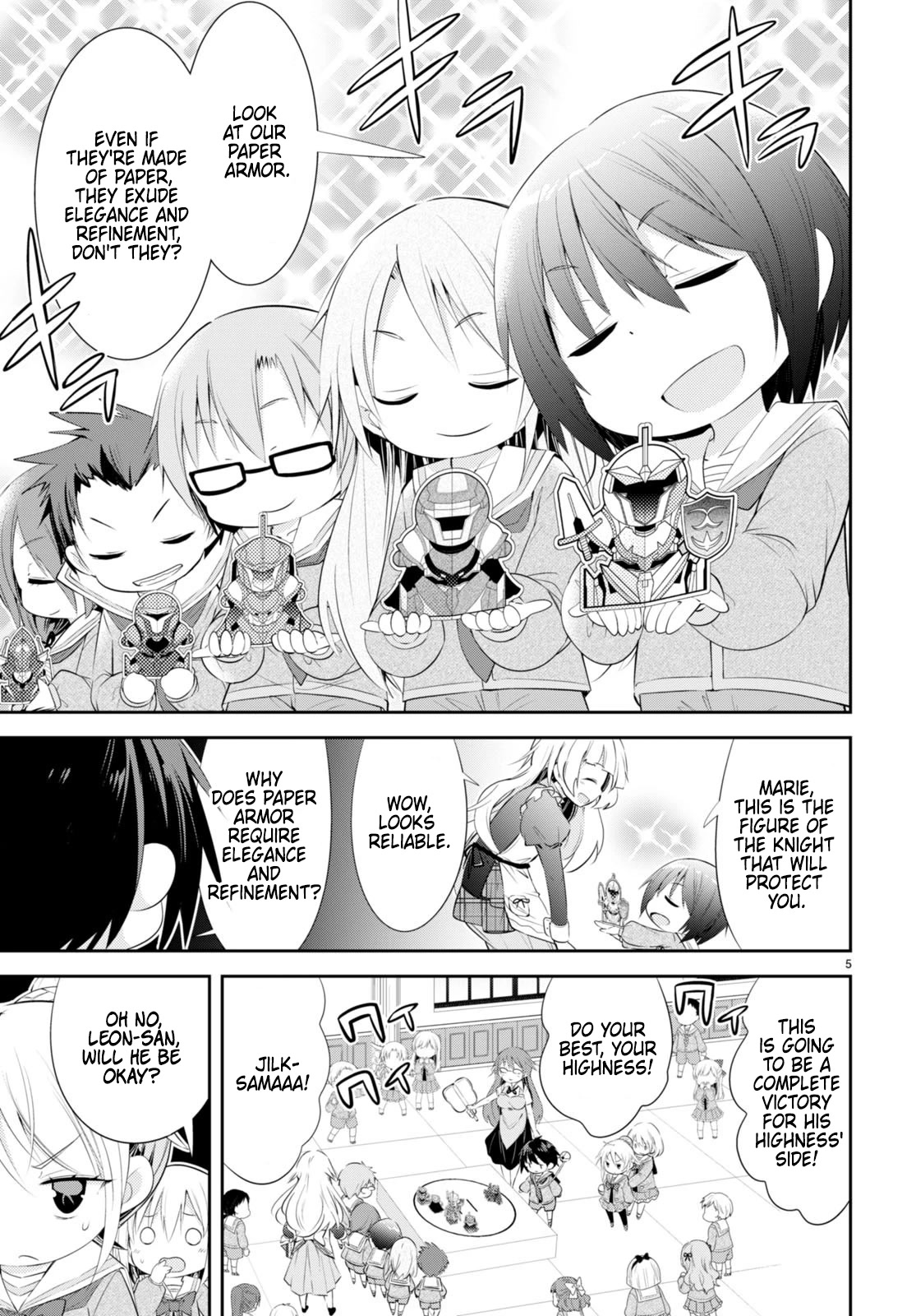 The World of Otome Games Kindergarten is Tough for Mobs Chapter 4 page 5 - Chapter 4: Duel! Paper Armor!