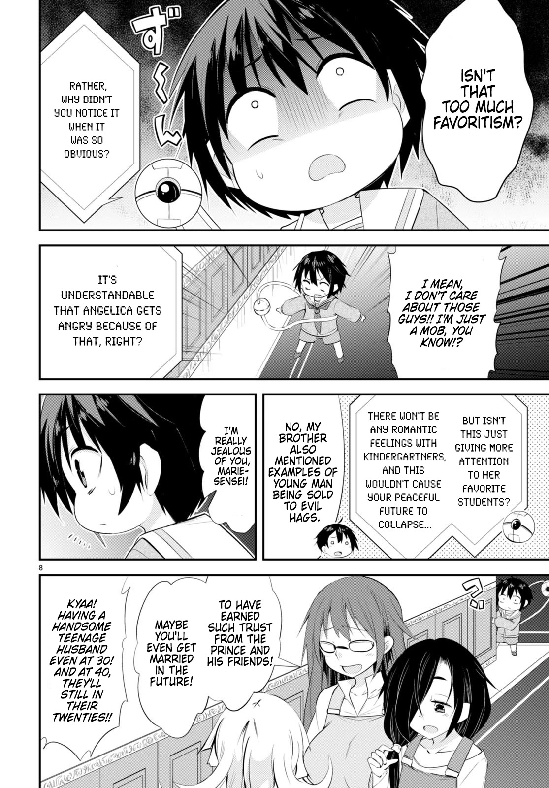 The World of Otome Games Kindergarten is Tough for Mobs Chapter 5 page 8 - Chapter 5: Marie-sensei's Secret
