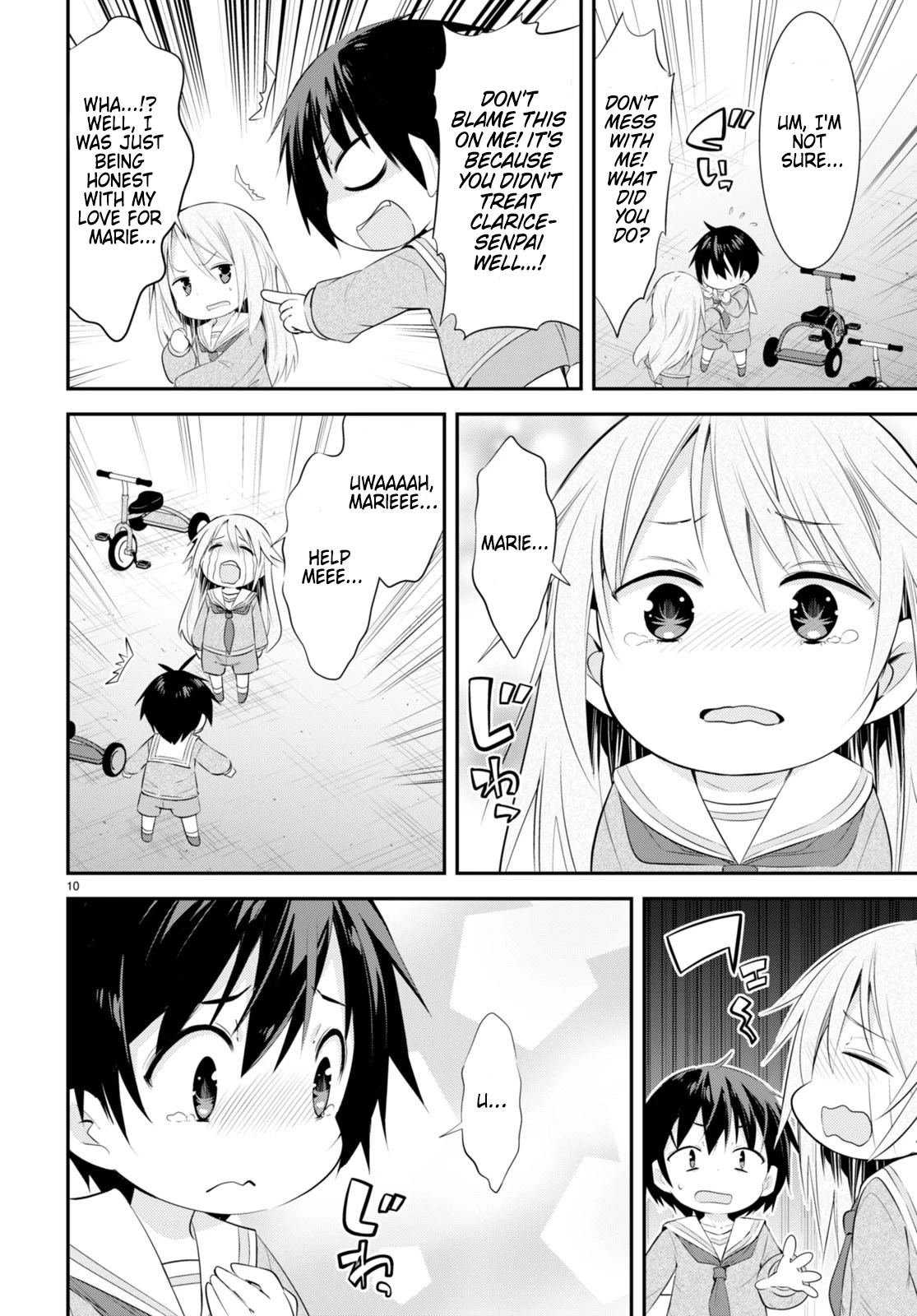 The World of Otome Games Kindergarten is Tough for Mobs Chapter 9 page 10 - Chapter 9: Intense Battle, Tricycle Race