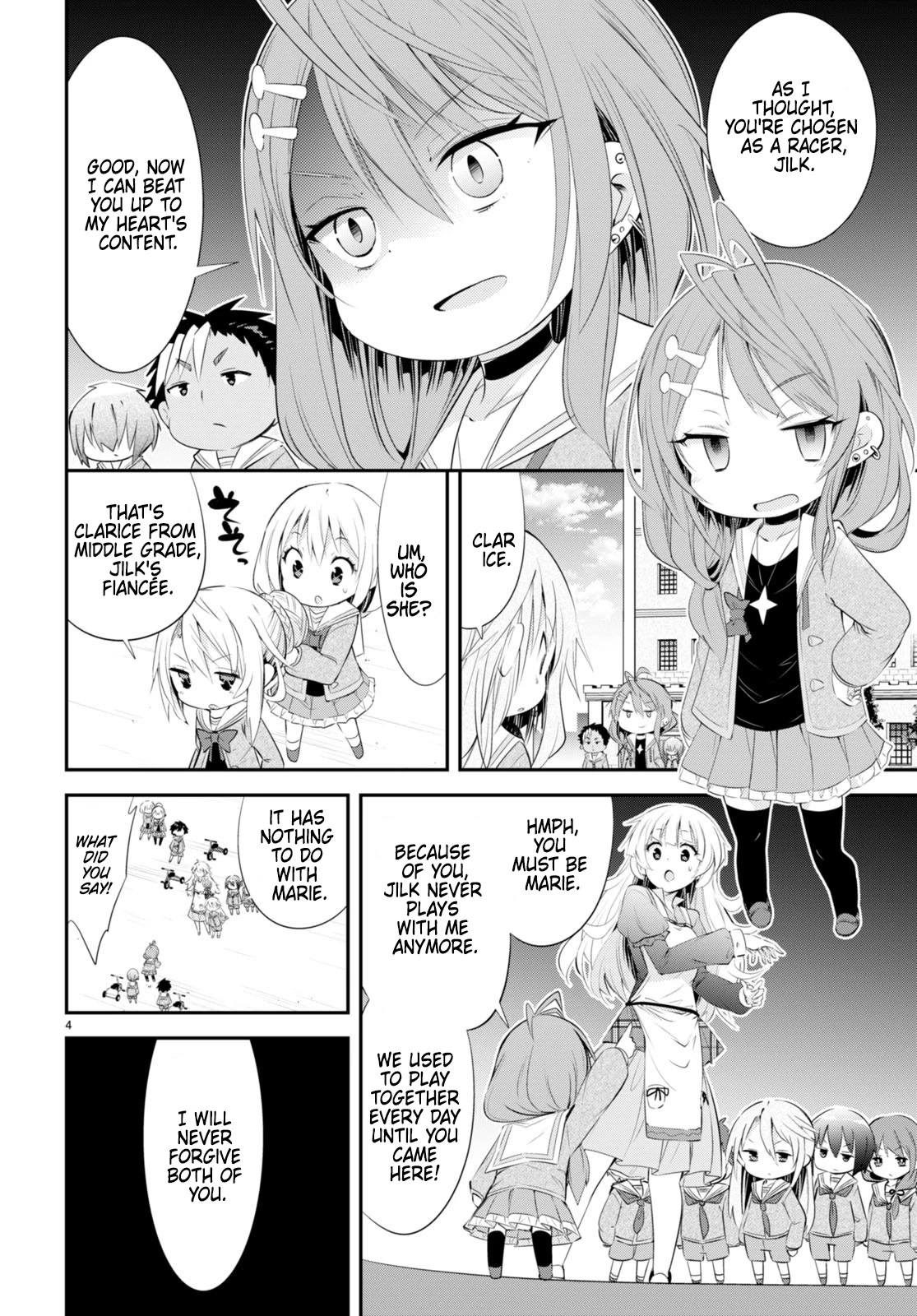 The World of Otome Games Kindergarten is Tough for Mobs Chapter 9 page 4 - Chapter 9: Intense Battle, Tricycle Race