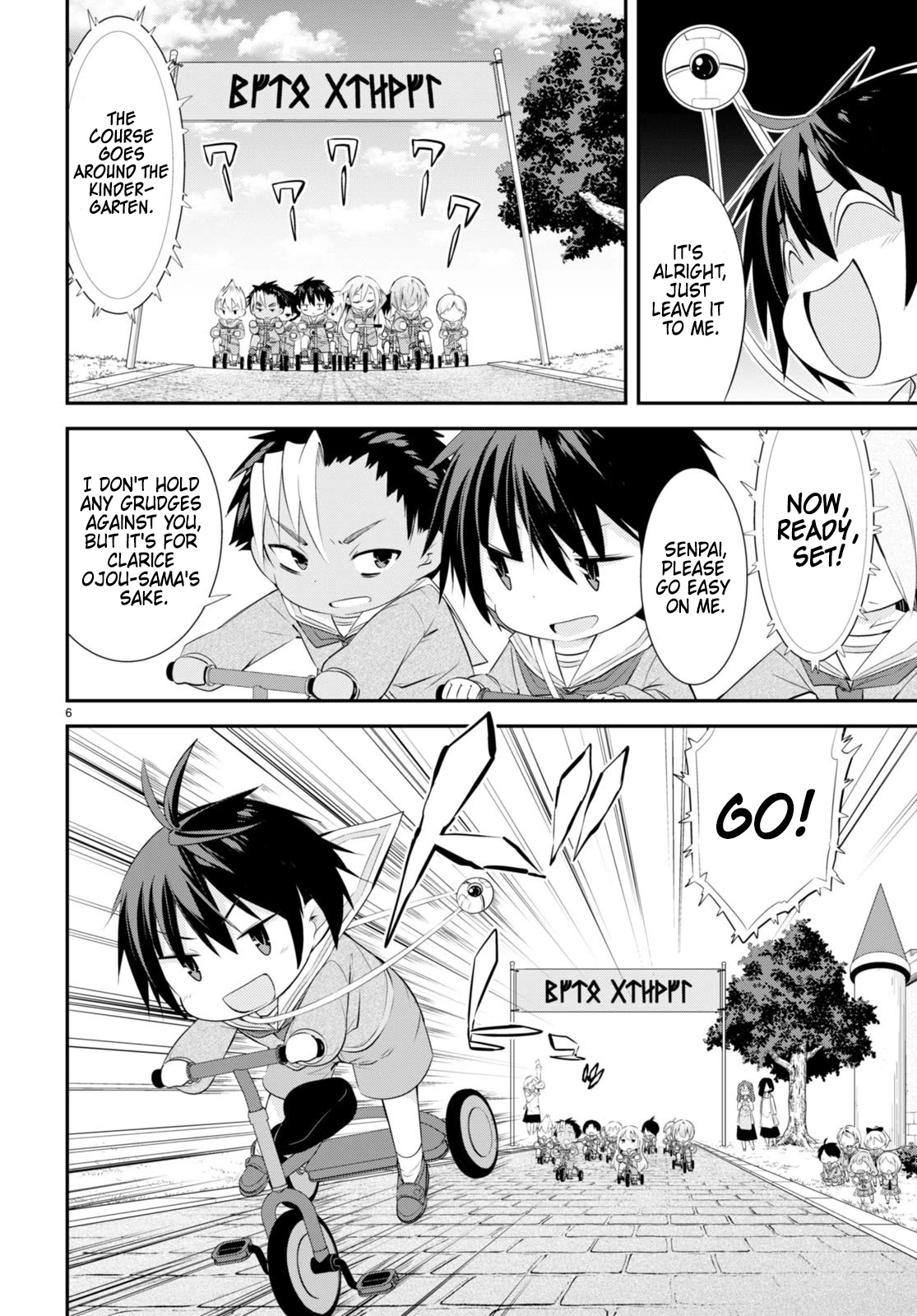 The World of Otome Games Kindergarten is Tough for Mobs Chapter 9 page 6 - Chapter 9: Intense Battle, Tricycle Race