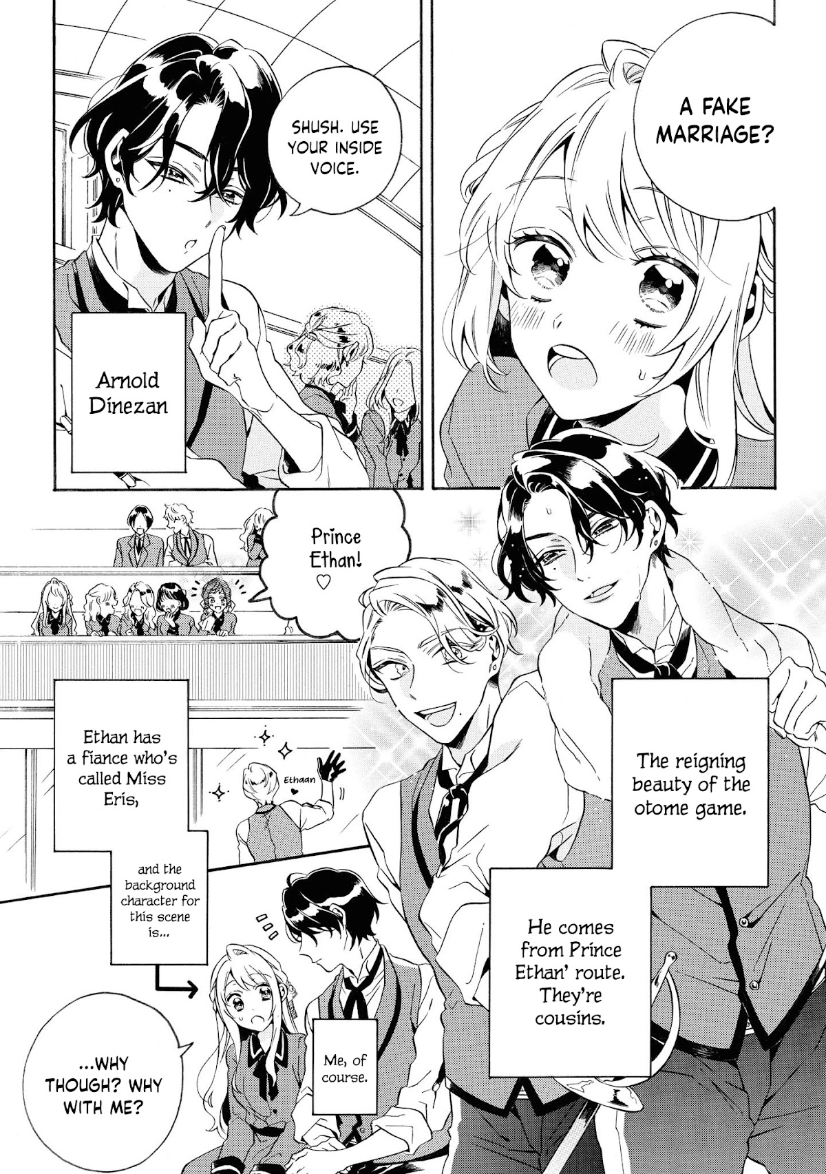 The Young Lady Can't Escape From Her Doting Husband ♡ Chapter 3 page 4 - Chapter 3: The Otome Game’s Season Will Begin, but it’s too Difficult for me who’s a Mob
