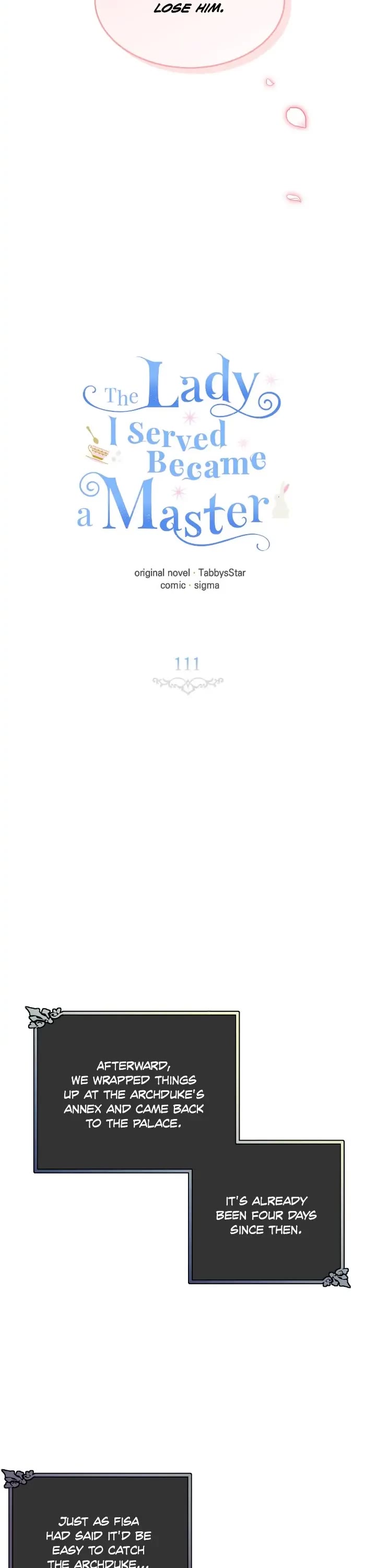 The Young Lady I Served Became a Young Master Chapter 111 page 22 - Chapter 111