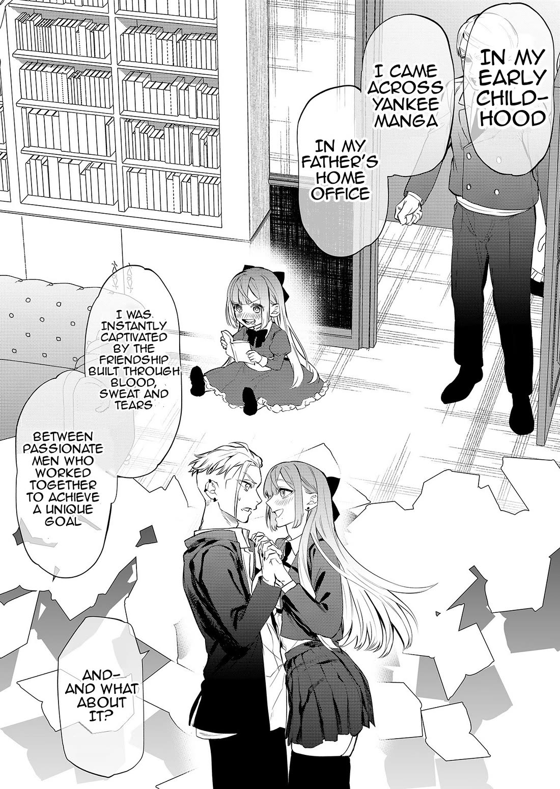 The Young Lady in a Delinquent High School Chapter 1 page 10 - Chapter 1: A graceful transfer student