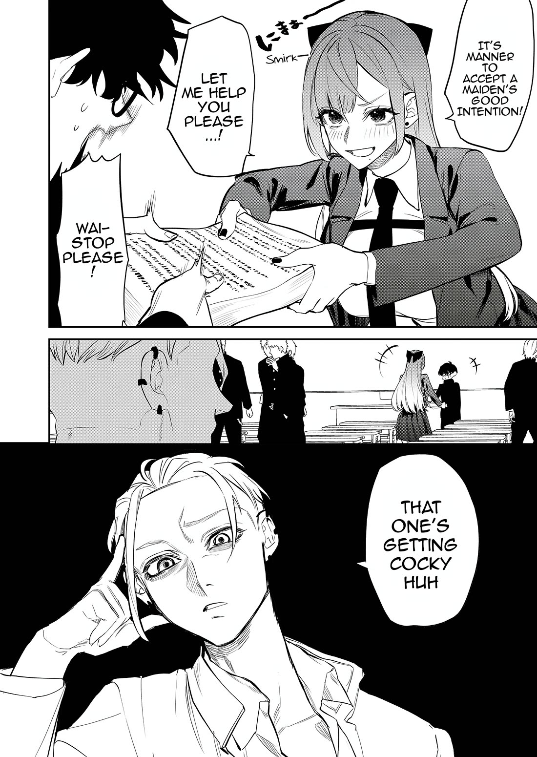 The Young Lady in a Delinquent High School Chapter 1 page 19 - Chapter 1: A graceful transfer student