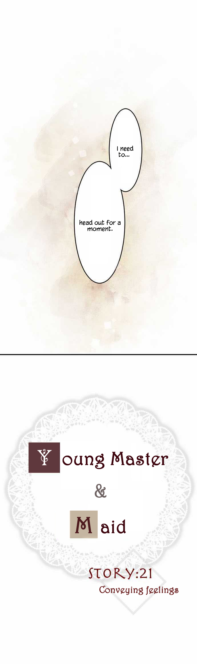 The Young Master and The Maid Chapter 21 page 2 - Chapter 21 : Conveying Feelings