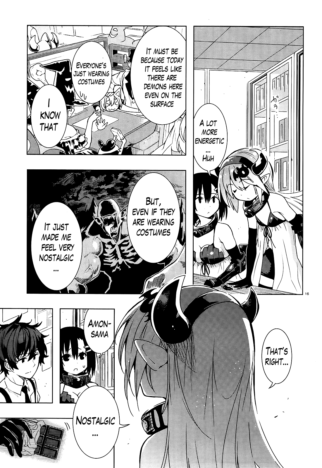 There's a Demon Lord on the Floor Chapter 13 page 16 - Chapter 13 : "They Are Celebrating Halloween Out on the Floor"