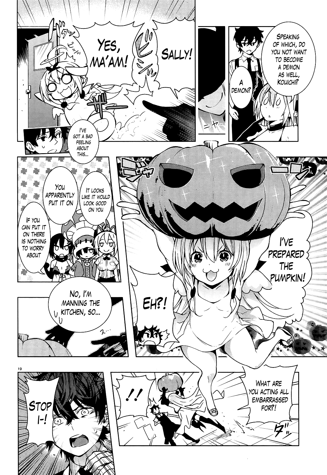 There's a Demon Lord on the Floor Chapter 13 page 19 - Chapter 13 : "They Are Celebrating Halloween Out on the Floor"