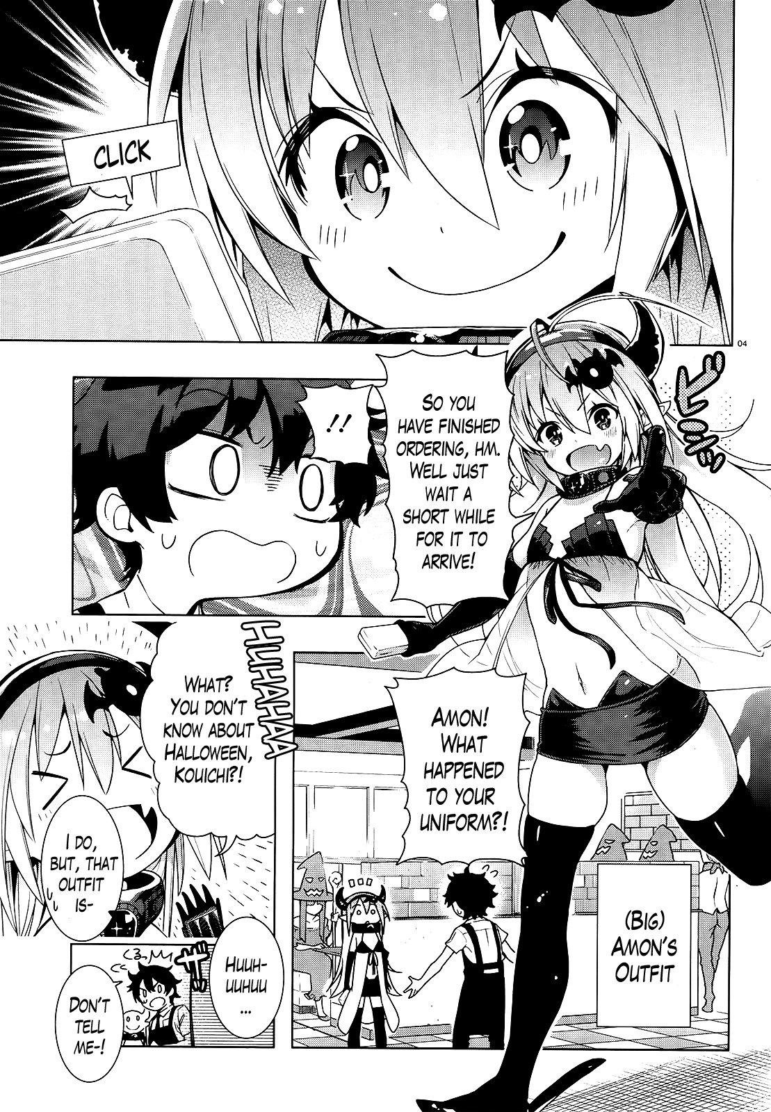 There's a Demon Lord on the Floor Chapter 13 page 4 - Chapter 13 : "They Are Celebrating Halloween Out on the Floor"