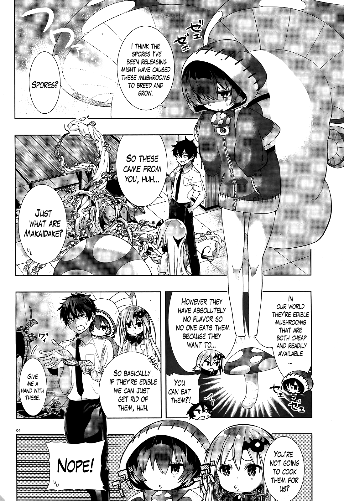There's a Demon Lord on the Floor Chapter 8 page 4 - Chapter 8 : "There Are Mushrooms On the Floor"