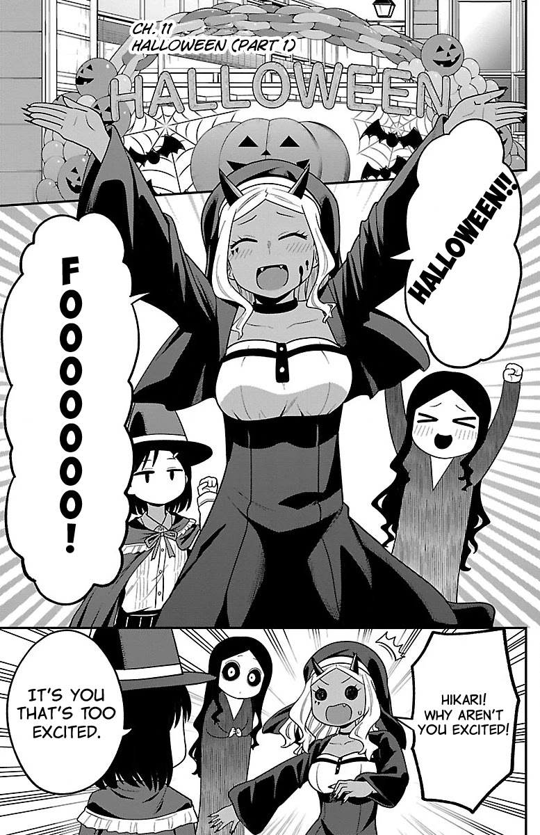 There's a Ghost behind that Gyaru Chapter 11 page 1 - Chapter 11: Halloween (Part 1)