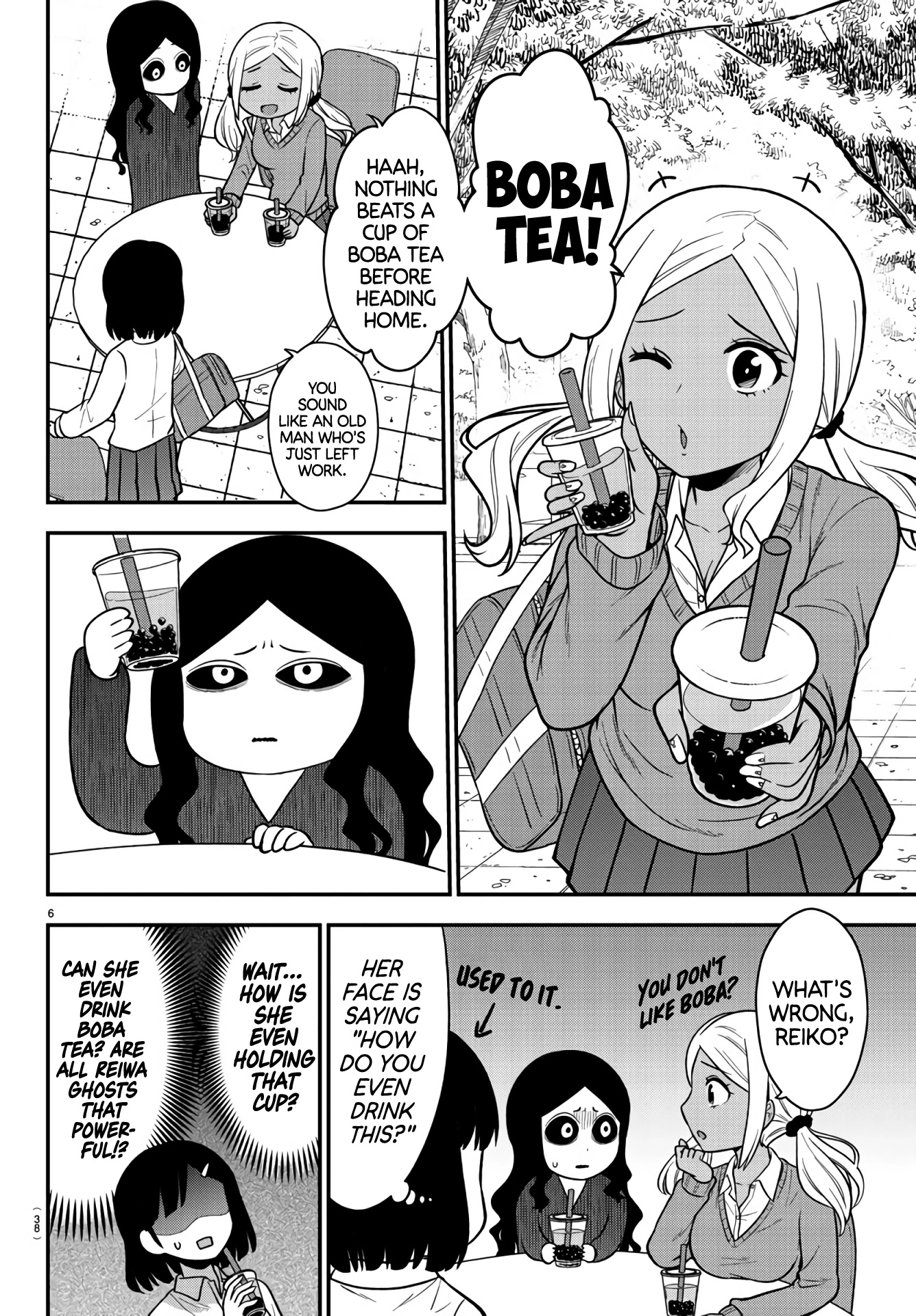 There's a Ghost behind that Gyaru Chapter 2 page 6 - Chapter 2: Boba