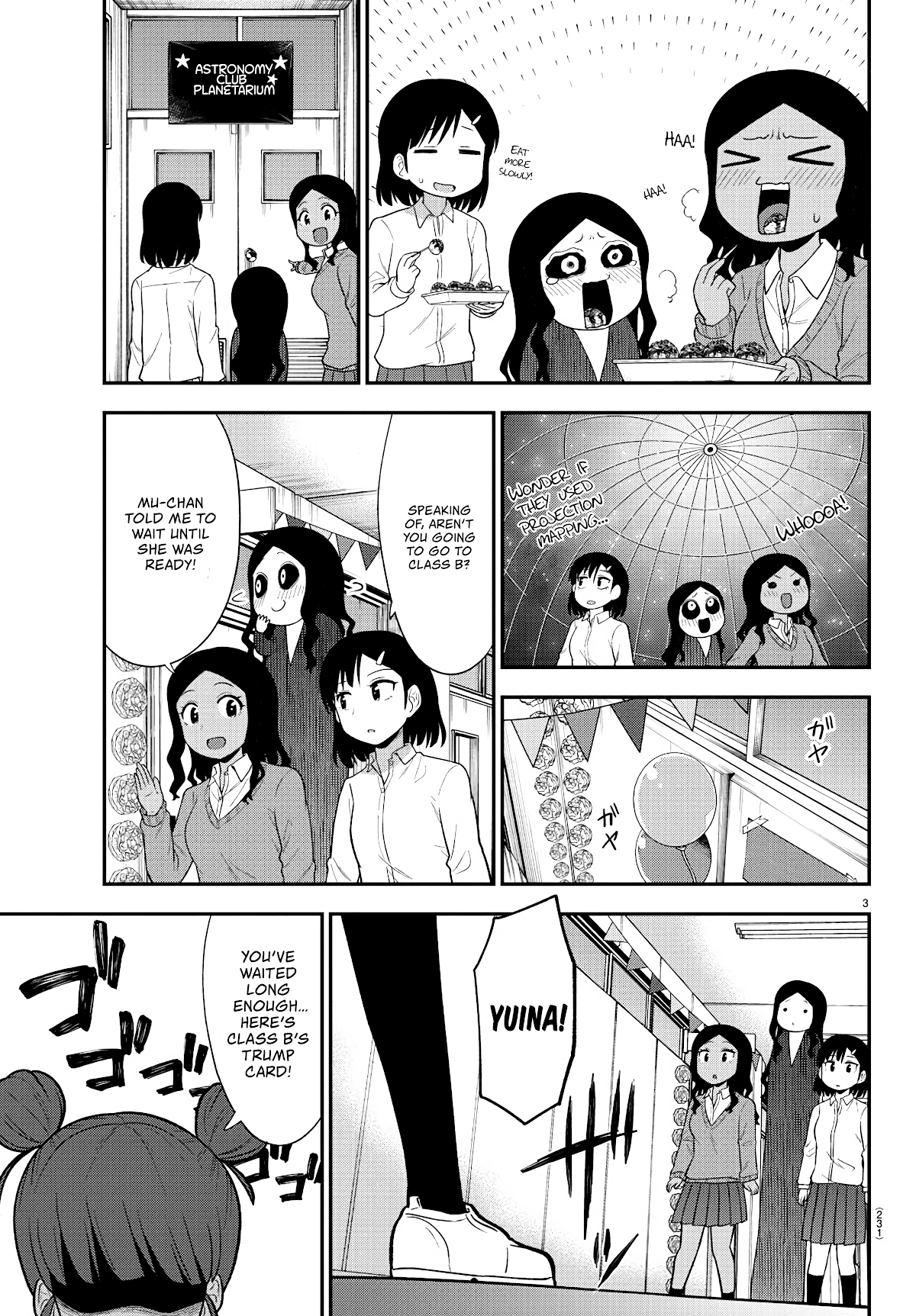 There's a Ghost behind that Gyaru Chapter 21 page 3 - Chapter 21: The Festival's Coooome!
