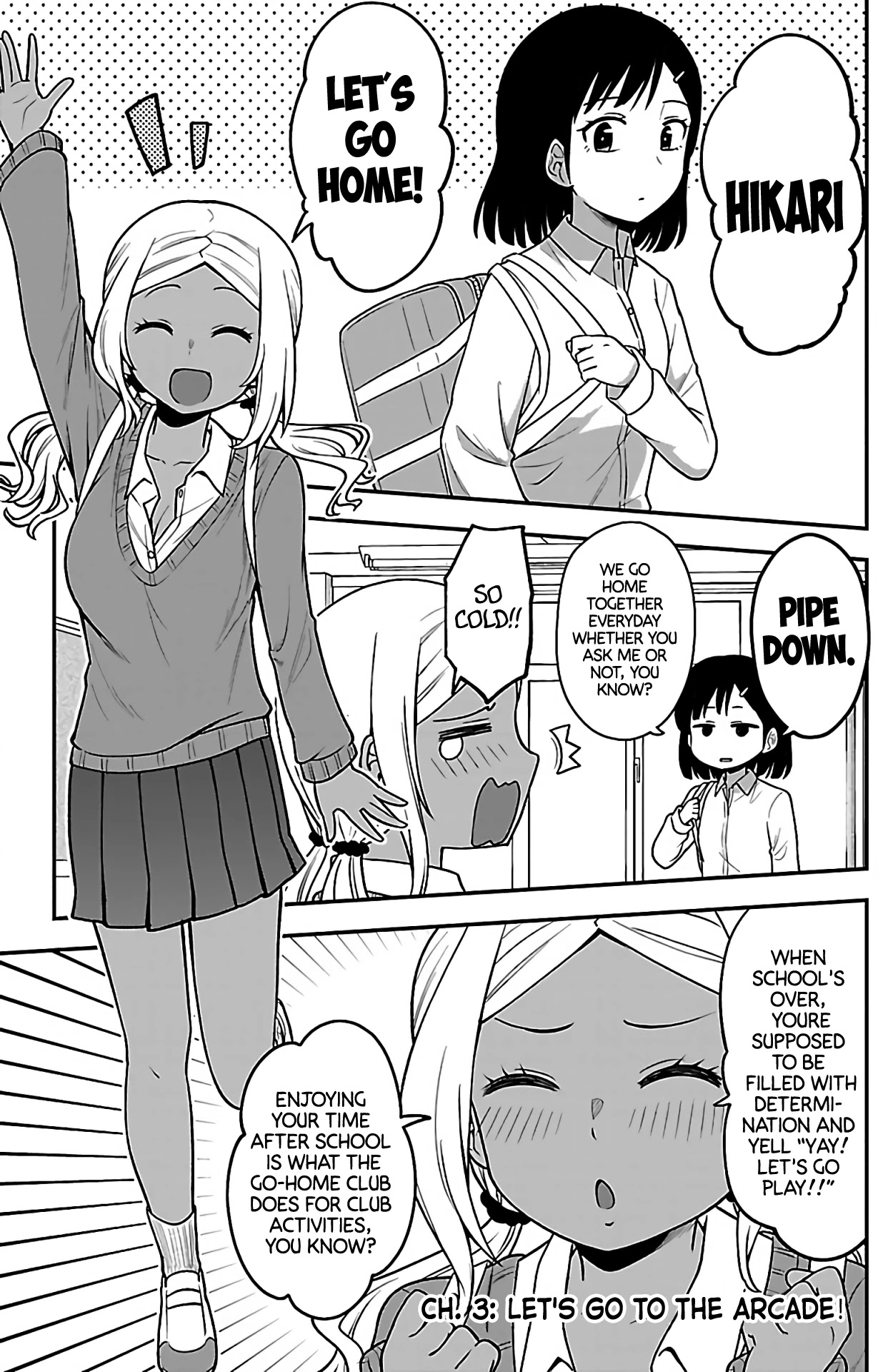 There's a Ghost behind that Gyaru Chapter 3 page 1 - Chapter 3: Let's Go to the Arcade!