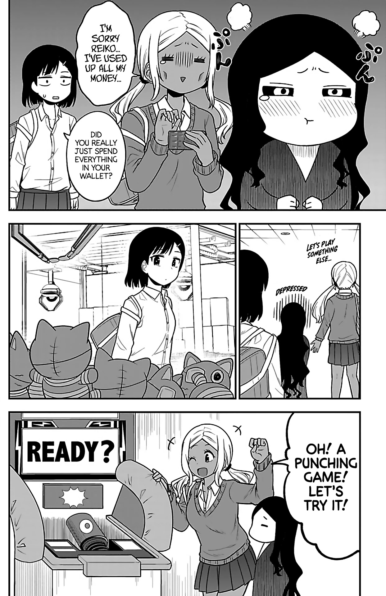 There's a Ghost behind that Gyaru Chapter 3 page 8 - Chapter 3: Let's Go to the Arcade!