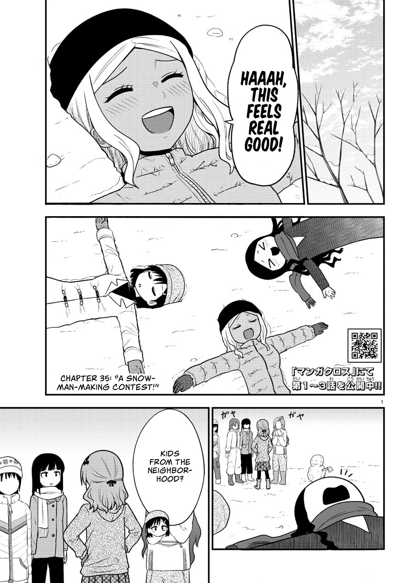 There's a Ghost behind that Gyaru Chapter 35 page 1 - Chapter 35: A Snowman-making contest!