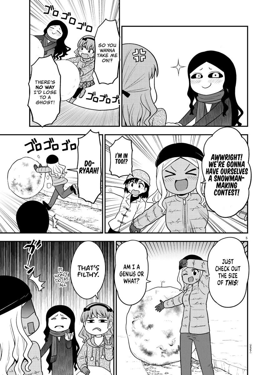 There's a Ghost behind that Gyaru Chapter 35 page 5 - Chapter 35: A Snowman-making contest!