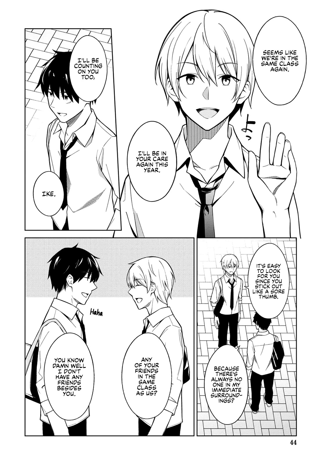 There's No Way a Side Character Like Me Could Be Popular, Right? Chapter 1 page 4 - Chapter 1
